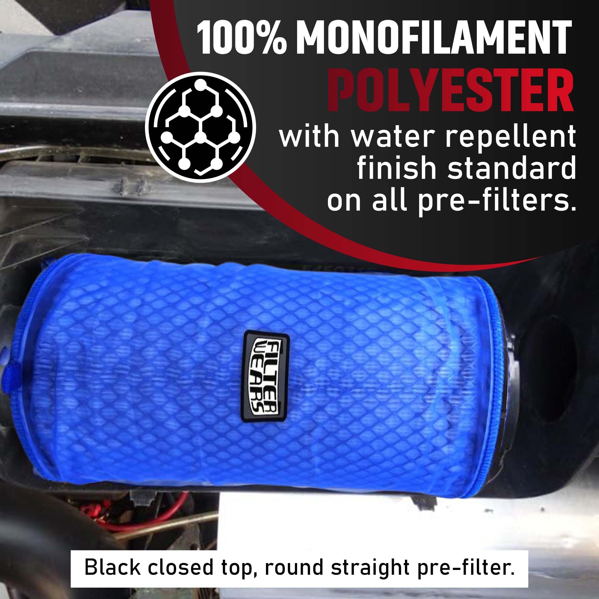 Filterwears Pre-Filter F134L For Polaris Rzr Xp 1000 Stock Air Filters 1240822 1240957 1241084 7082097, K&N Pl-1014; Blue