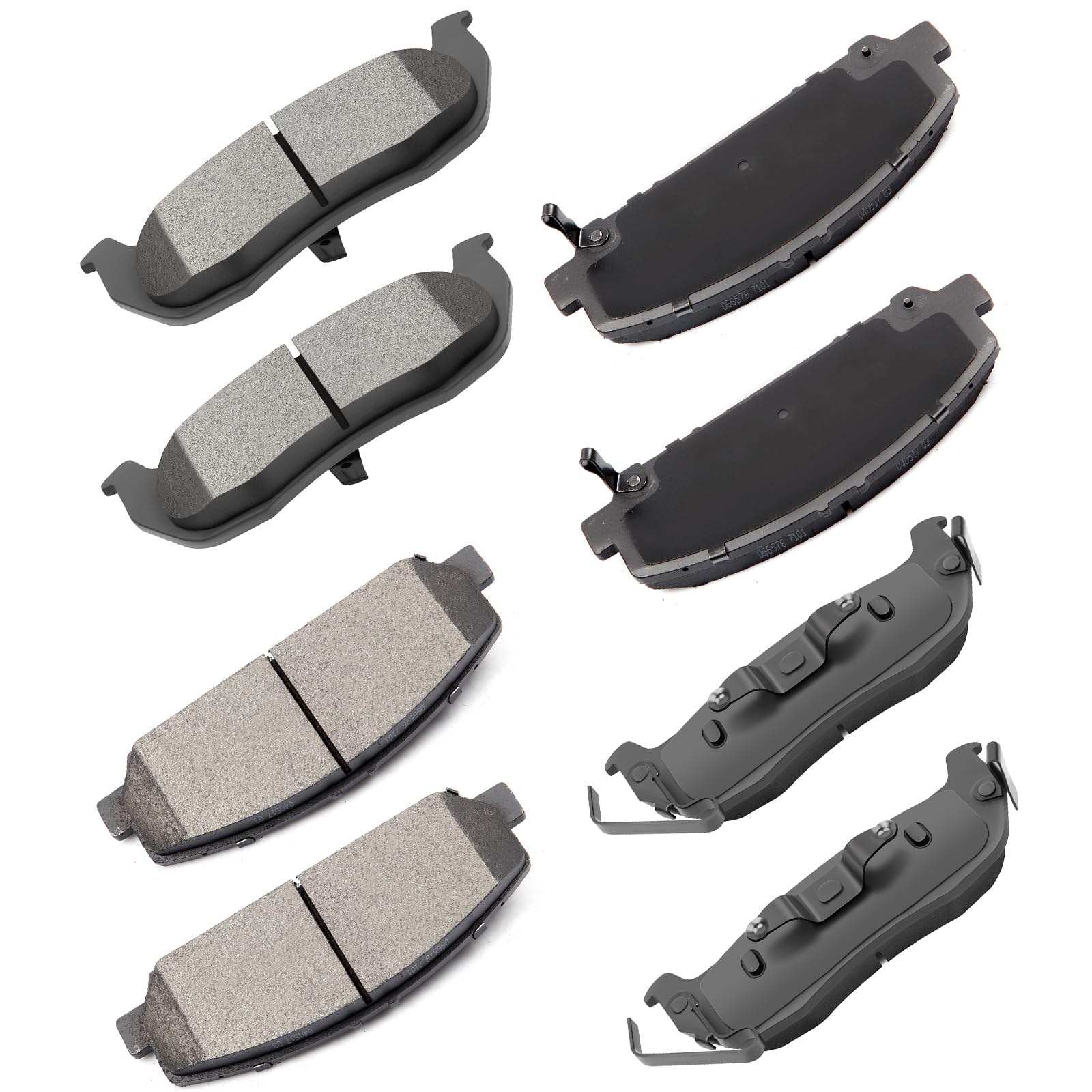 Cciyu D1041 D1286 Ceramic Front Rear Disc Brake Pad Set Fit For 2005-2010 For Infiniti Qx56, 2006-2012 For Nissan Armada, 2007-2