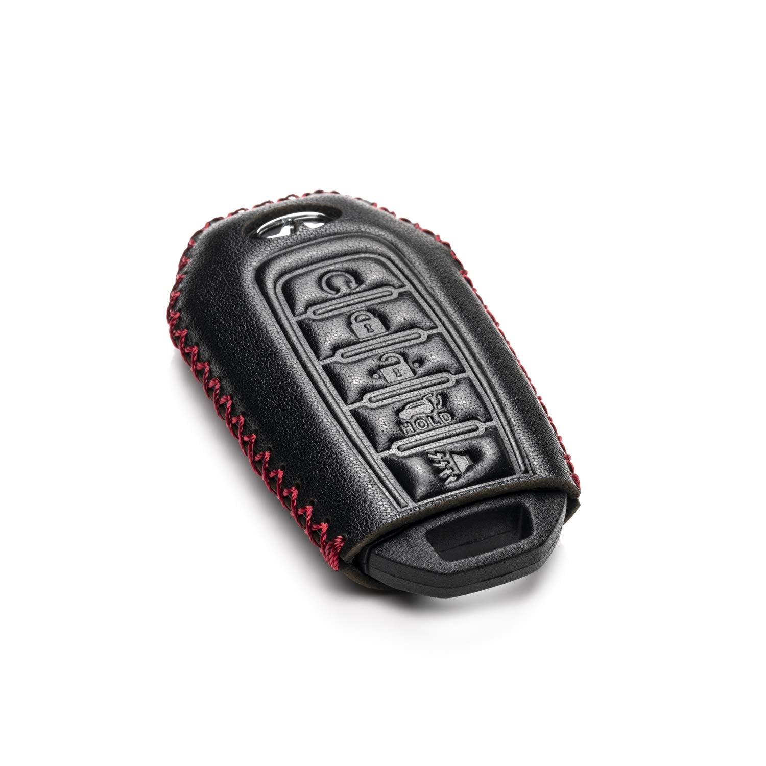 Vitodeco Leather Smart Key Fob Case Cover Protector Compatible for 2018-2023 Infiniti QX60, QX50, 2022-2023 Infiniti Q50, Q60, 2