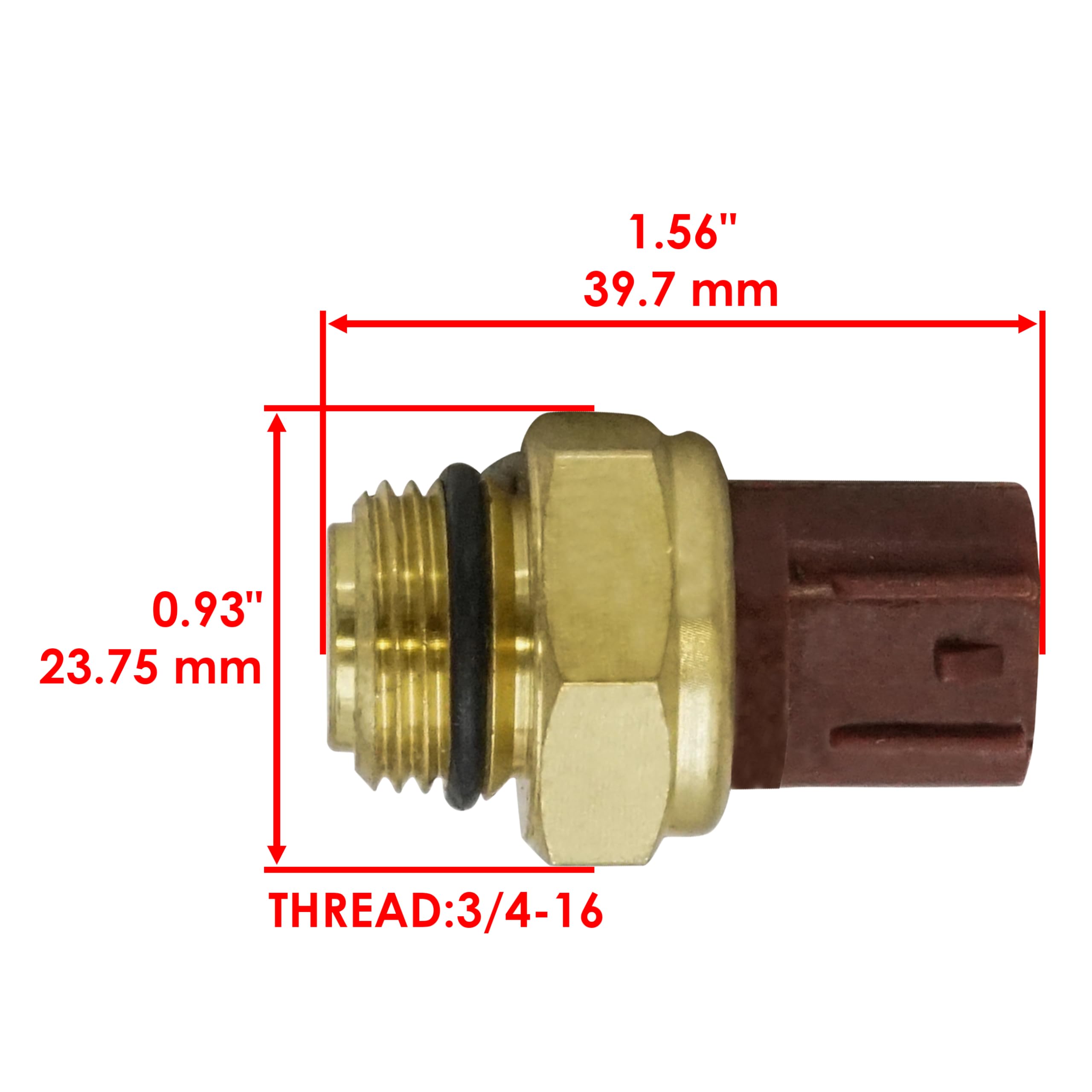 Caltric Fan Thermo Sensor Switch Compatible With Yamaha Yfz450 Yfz-450 Special Edition 2006-2008