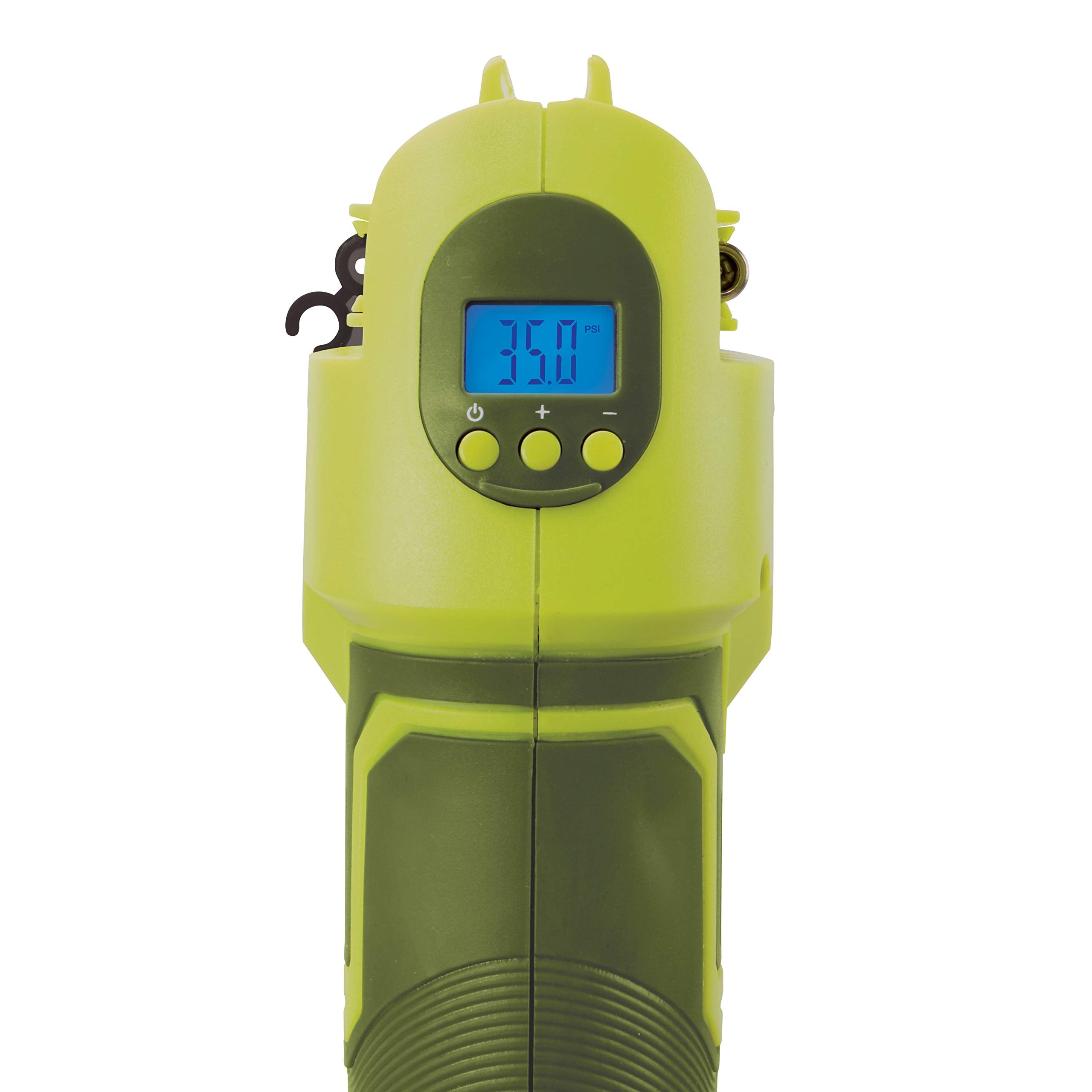 Sun Joe 24V IONMAX High Volume Inflator & Air Compressor Kit, 2.0-Ah Battery, Charger, Green, Model 24V-AJC-AJV-LTE