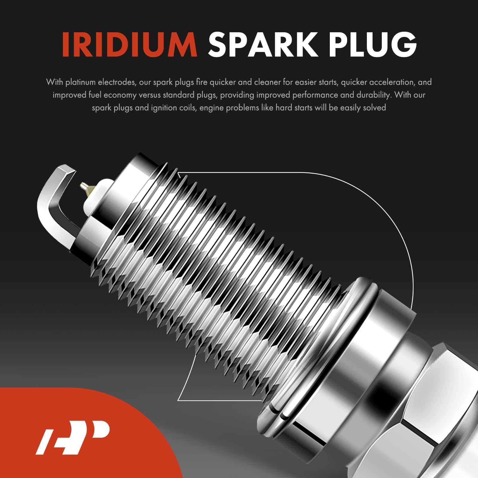 A-Premium Set Of 4 Ignition Coil Pack And Iridium Spark Plugs Compatible With Toyota 4Runner 2010 2.7L