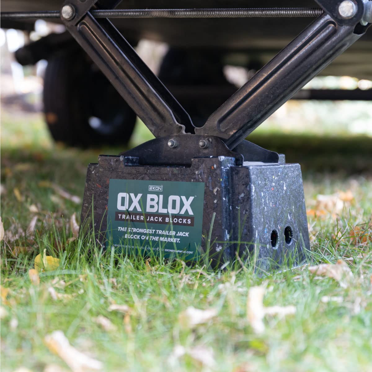 5-Pack Ox Blox Heavy Duty Trailer Jack Block - Made In Usa Rv Leveling Blocks - Supports Up To 10,000 Lbs - Rv Jack Blocks For A