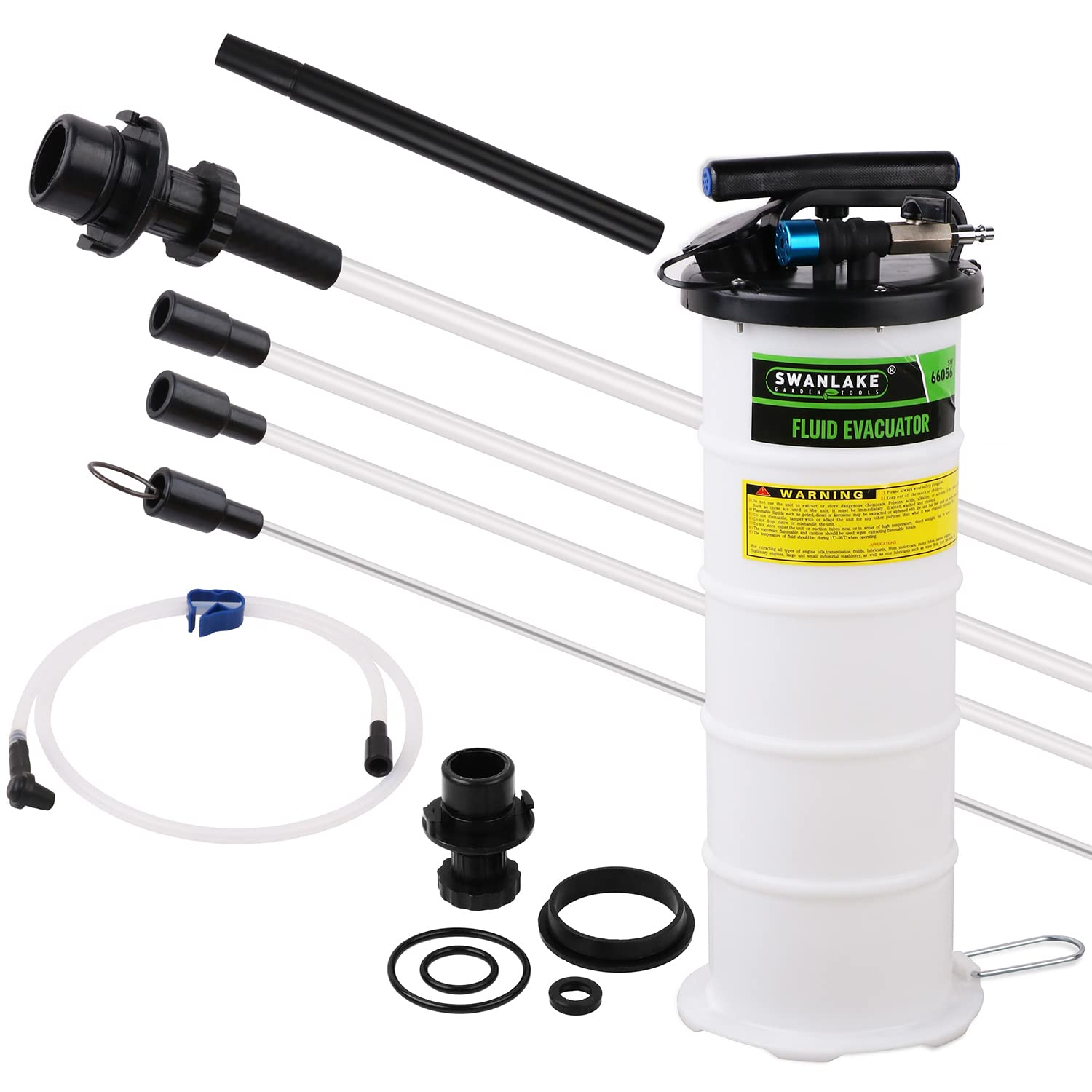 Swanlake 6.5 Liter Pneumatic/Manual Fluid Extractor Pump,Oil Changer Vacuum Fluid Extractor,Oil Change & Fluid Change Tool