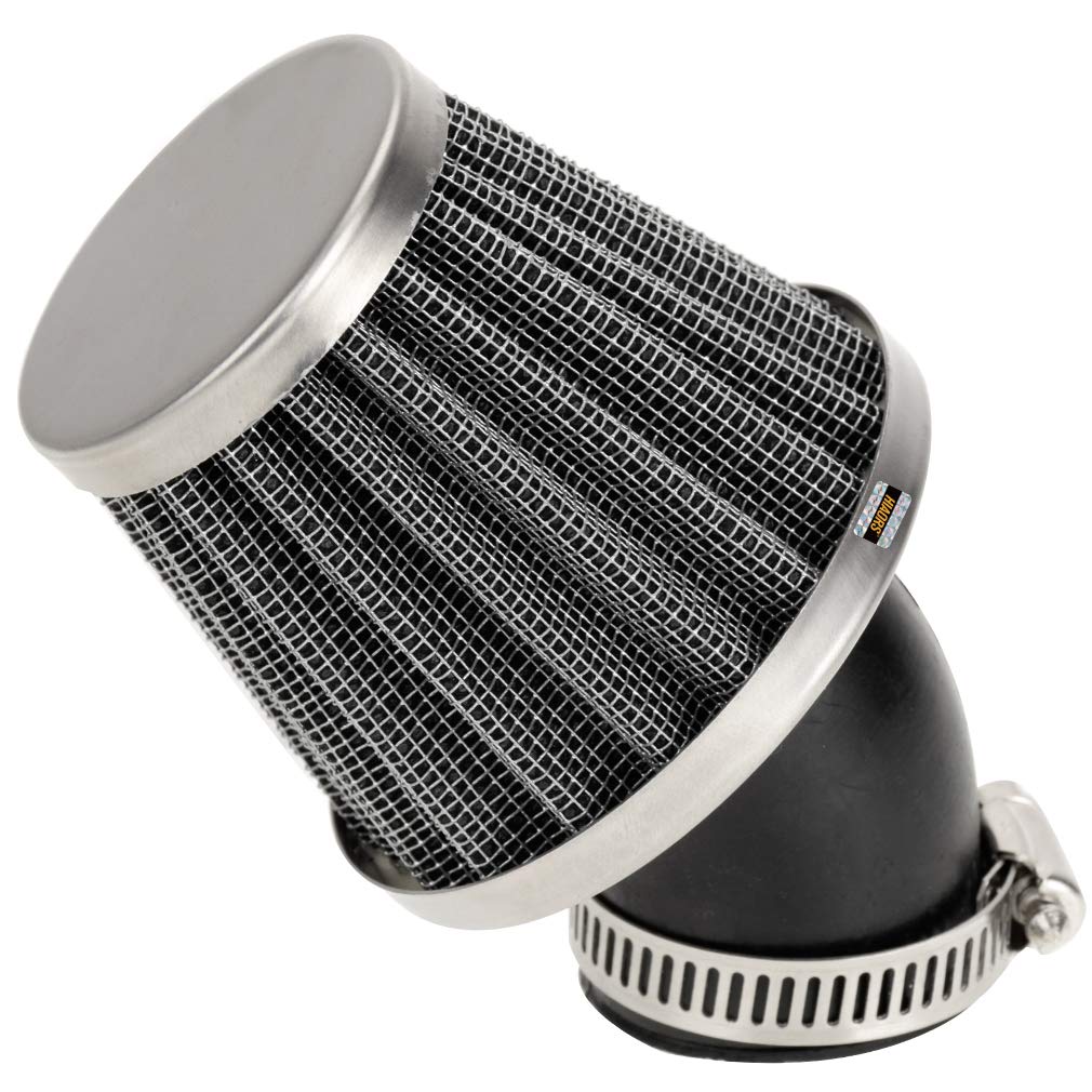 Hiaors 35Mm Go Kart Bent Rubber Tube Air Filter Cleaner For Nst Sunl Kazuma Baja 50Cc 70Cc Coolster 110Cc 125Cc Atv Xr50 Crf50 C
