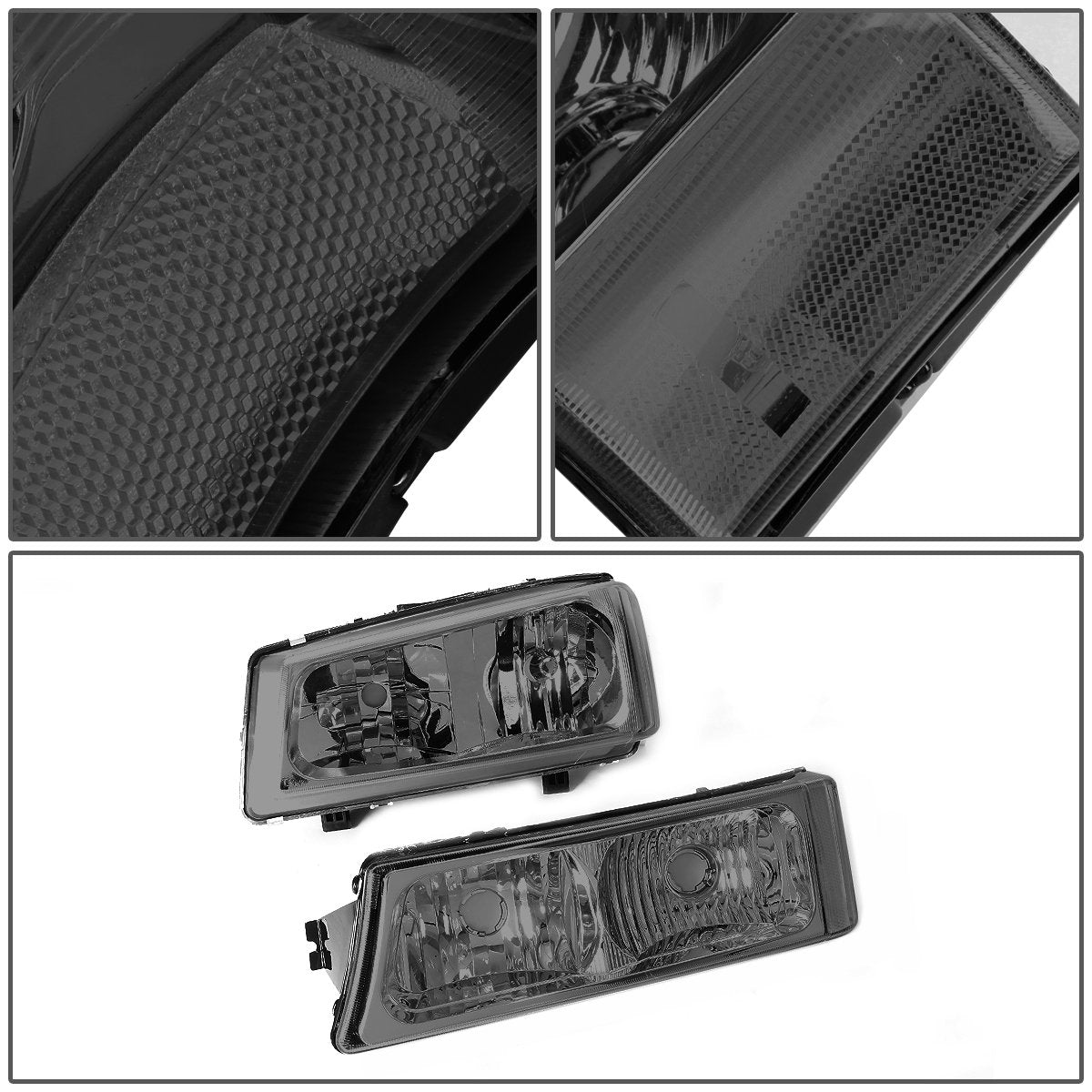 Dna Motoring Pair Headlight Assembly Compatible With 2003-2006 Chevy Silverado 1500 2500 3500 1500 Hd 2500 Hd Avalanche 1500 250