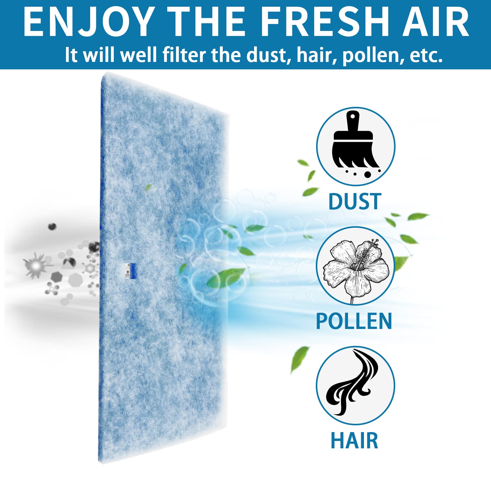 Rv Ac Filter 6 X 14 Inch Rv Air Filters For Air Conditioner Vent, Merv 6 Ac Filter For Cleaner Air 2 Filters
