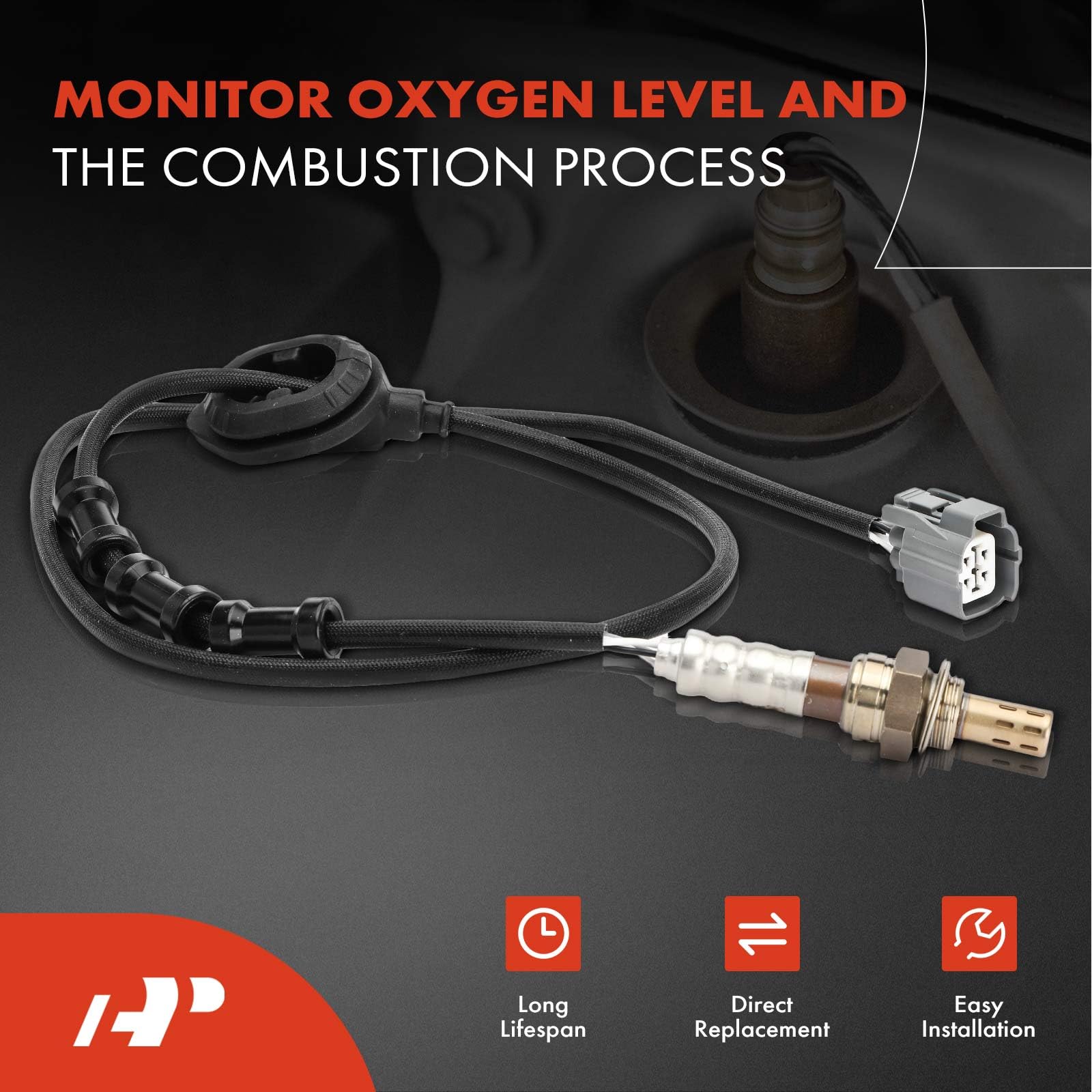 A-Premium O2 Oxygen Sensor Compatible with Honda & Acura Models - Accord 2003 2004 2005 2006 2007, TSX 2004 2005 2006 2007 2008