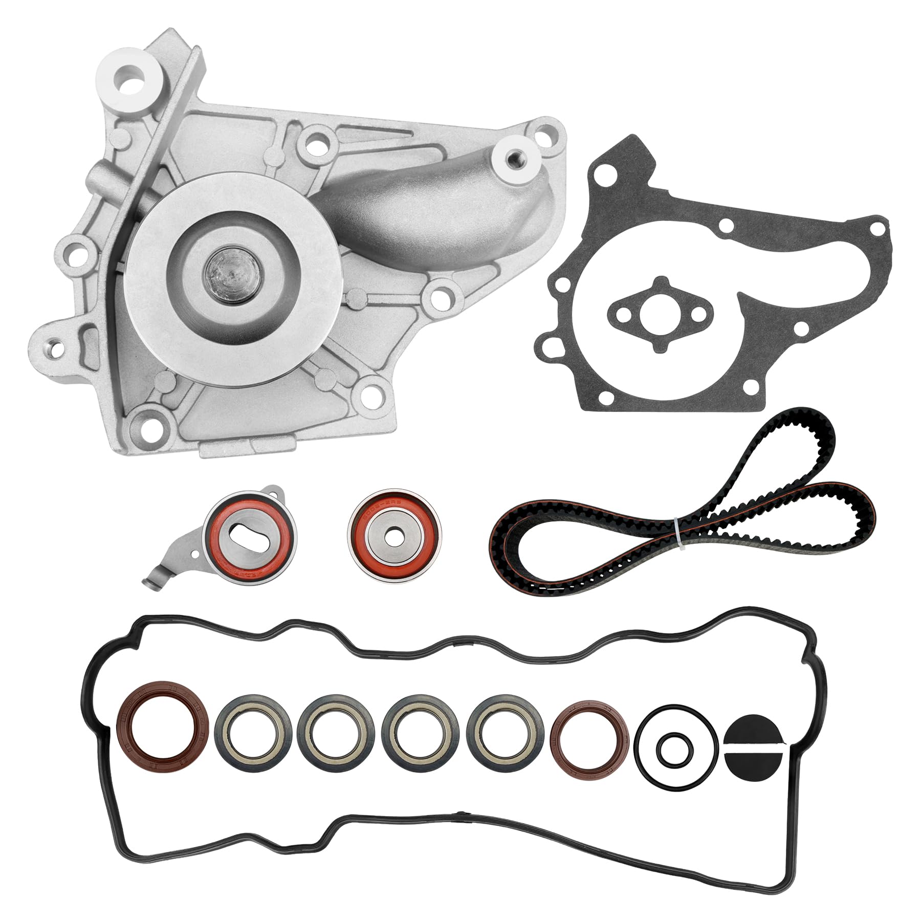 Engine Timing Belt Kit with Water Pump | Compatible With 1987-2001 Toyota Camry Celica RAV4 MR2 Solara 2.0L 2.2L 3SFE 5SFE L4 DO