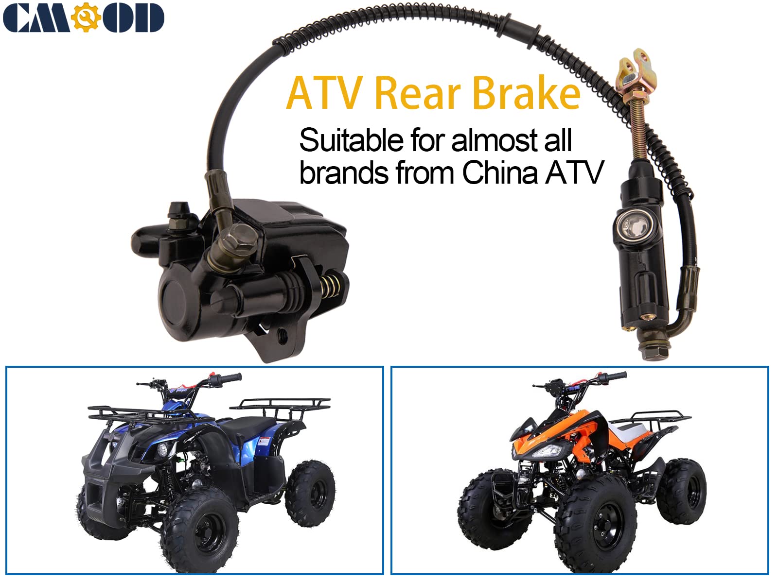 Rear Brake Master Cylinder Caliper For 50Cc 70Cc 90Cc 110Cc 125Cc Chinese Atv Taotao Quad Coolster 3050Hd Four Wheeler