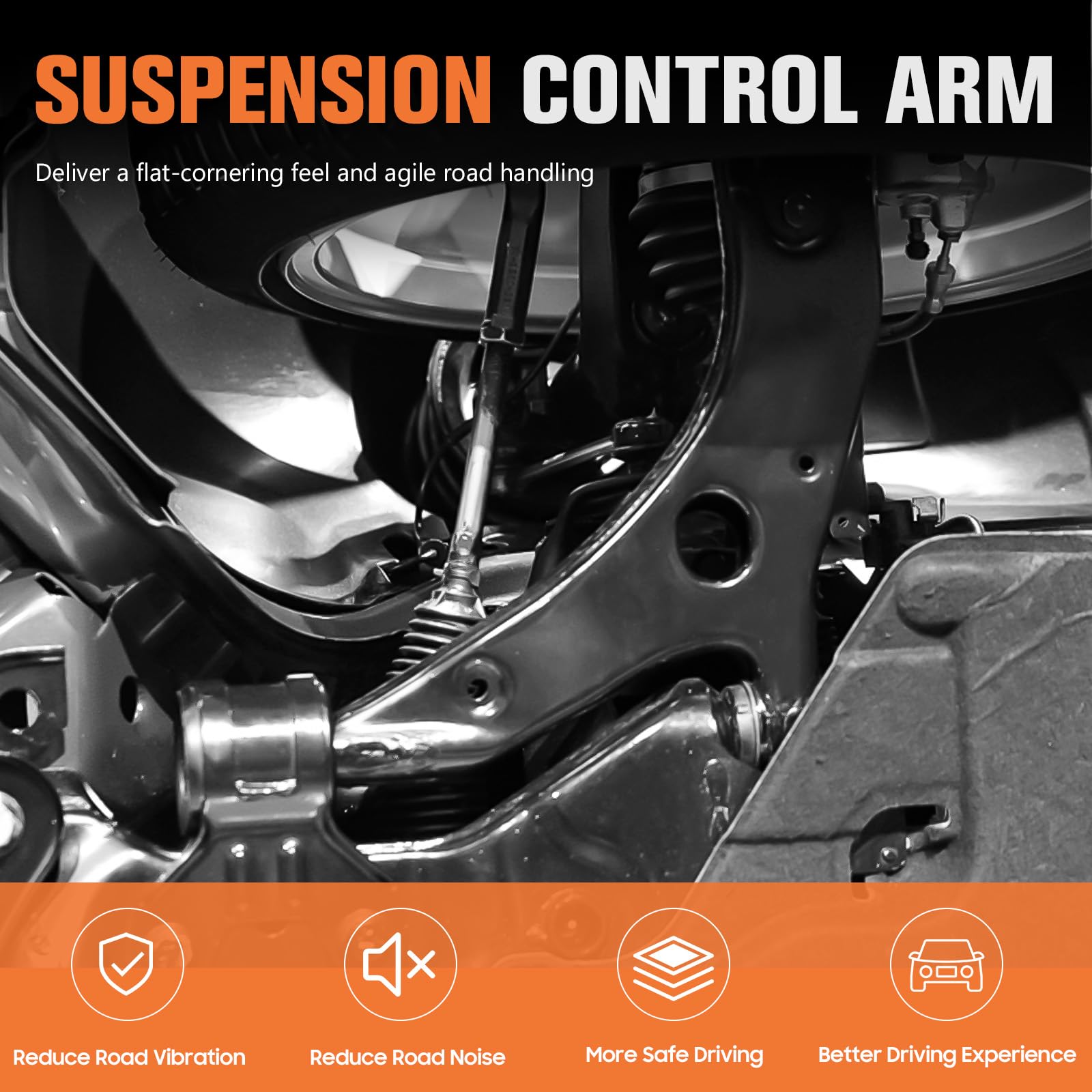 4Pcs Front Upper Control Arms + Lower Ball Joint Suspension Kits Fits For Acura Cl 2001-2003, Tl 1999-2003, For Honda Accord 199