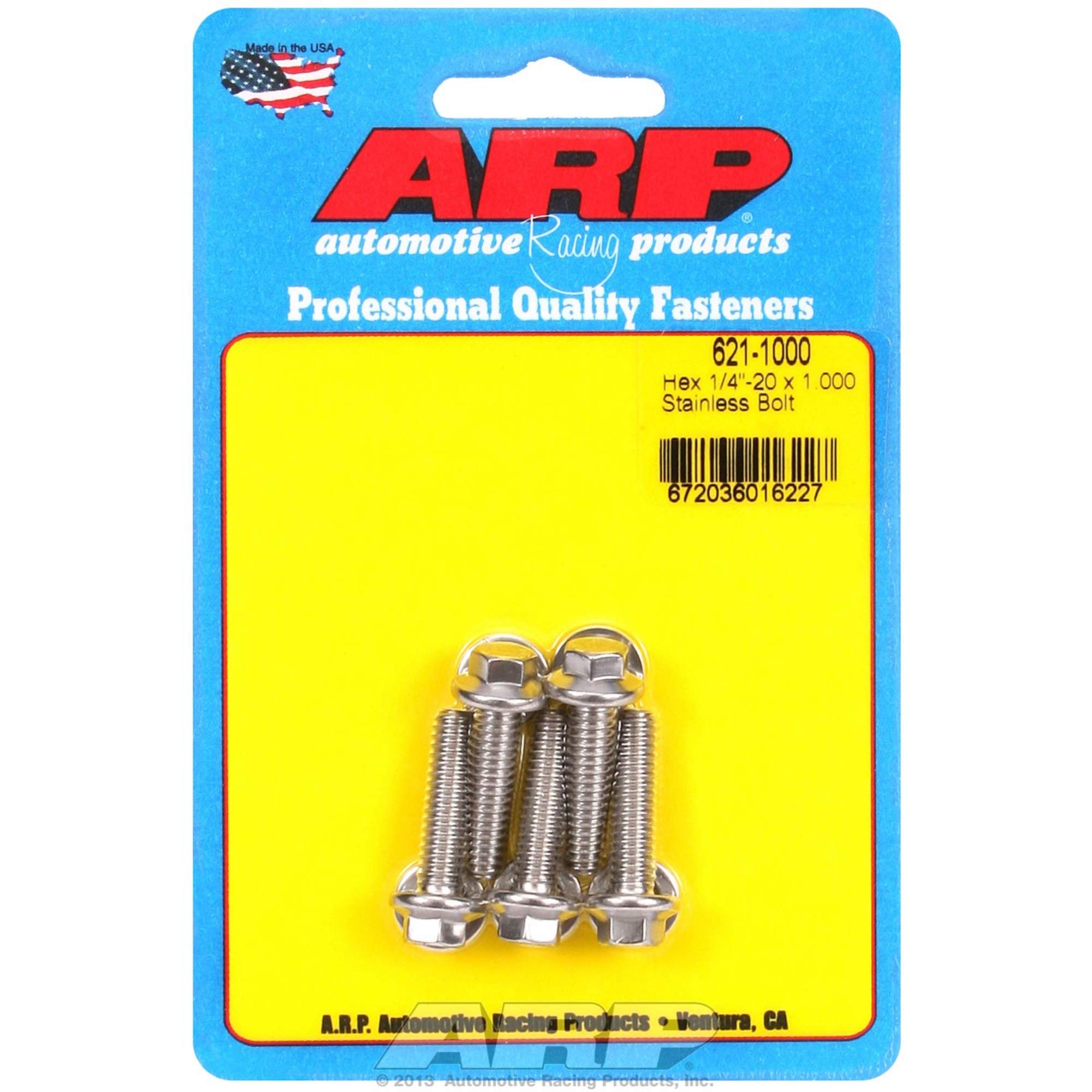 Arp Bolts 6211000 Hex Blt 1/4-20X1.000 Pk/5