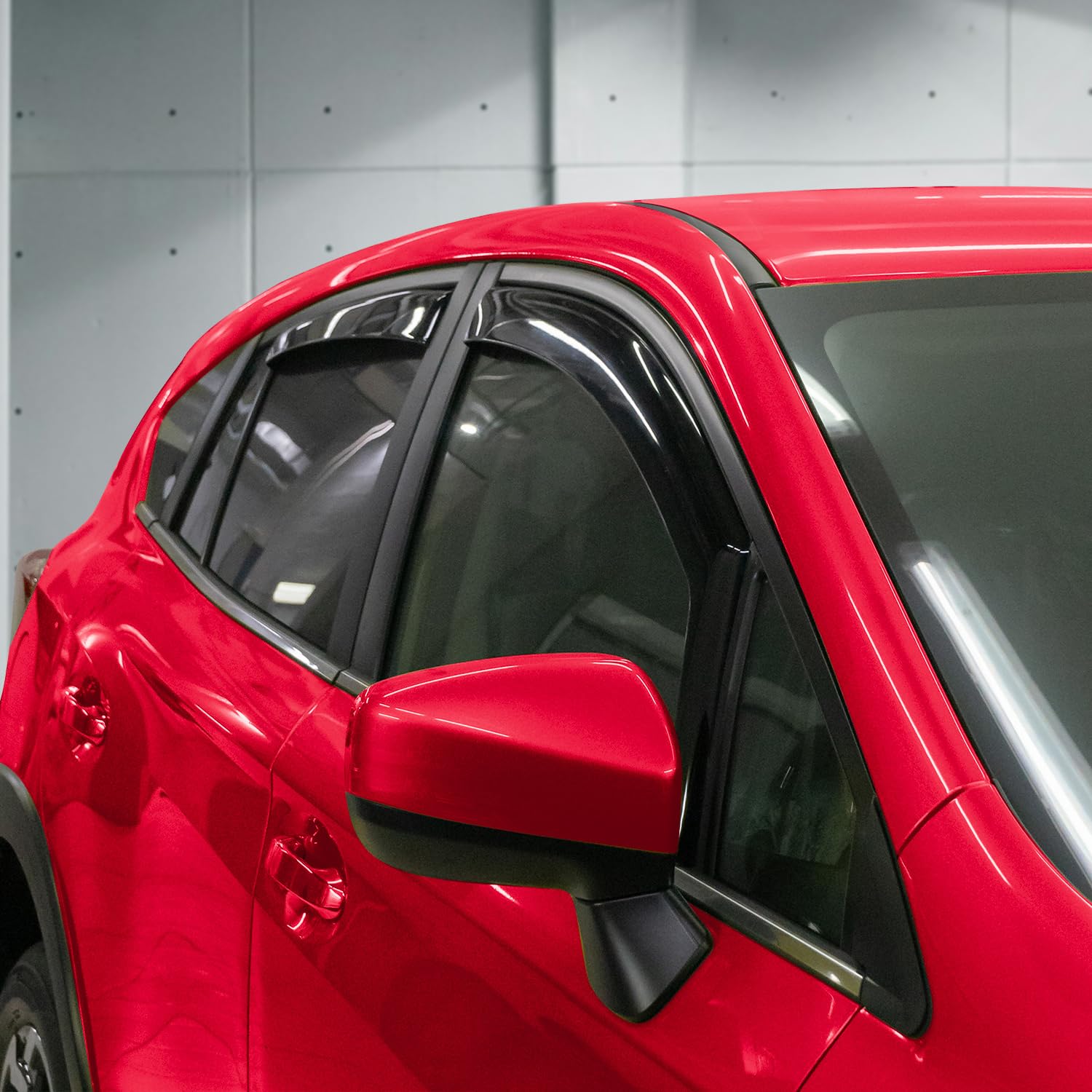 Voron Glass In-Channel Extra Durable Rain Guards For Subaru Impreza 2017-2023 Hatchback, Window Deflectors, Vent Window Visors,
