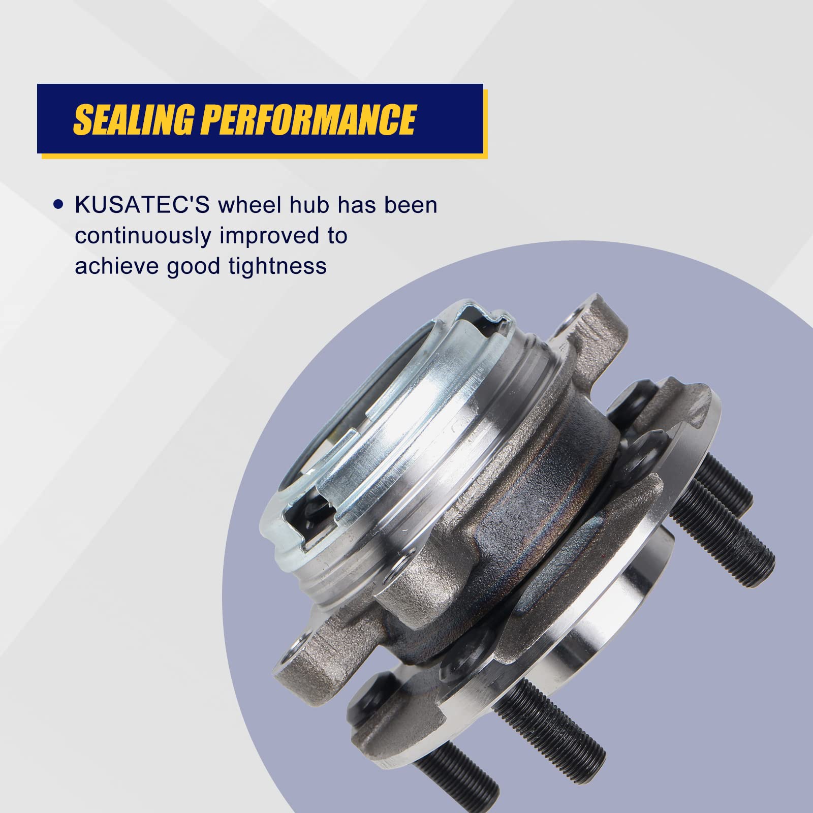 Kusatec 513294 Front Wheel Bearing And Hub Assembly Compatible With Nissan Altima 2.5L 4-Wheel 29 Spline 2007 2008 2009 2010 201