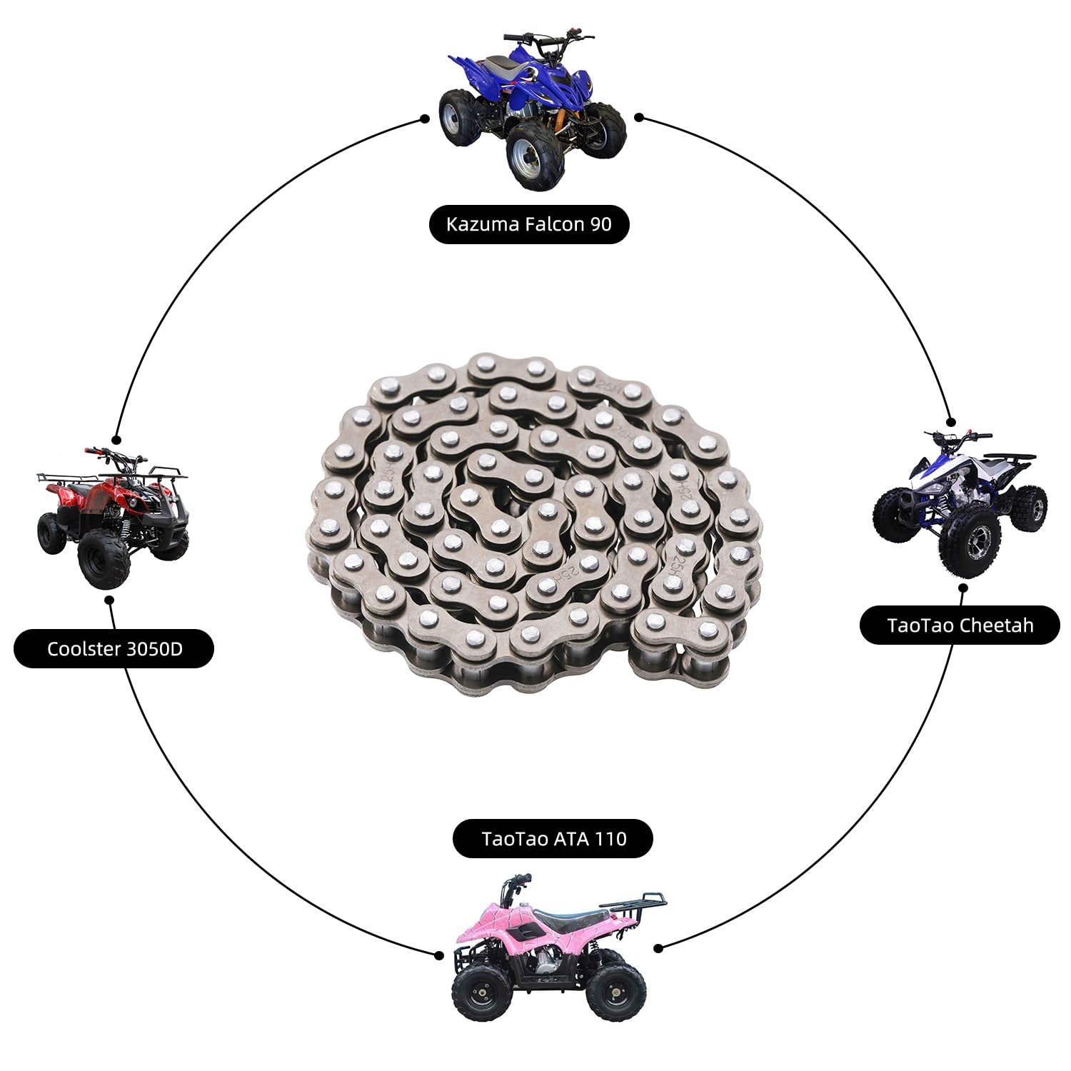 KAMIER 25H Timing Chain Breaker for 70cc-125cc TaoTao, Kazuma, Coolster ATV & Go Kart Parts
