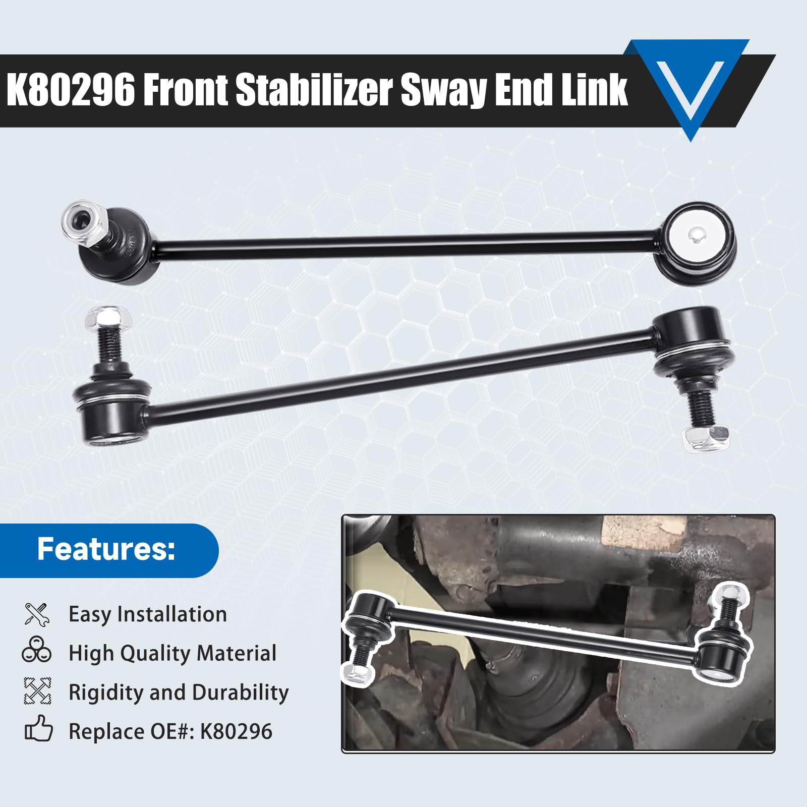 K80296 Sway Bar Links Fit For Ford Escape 04-12;Mazda Tribute 05-12;Mercury Mariner 05-11;Mitsubishi Eclipse,Endeavor,Galant,Out