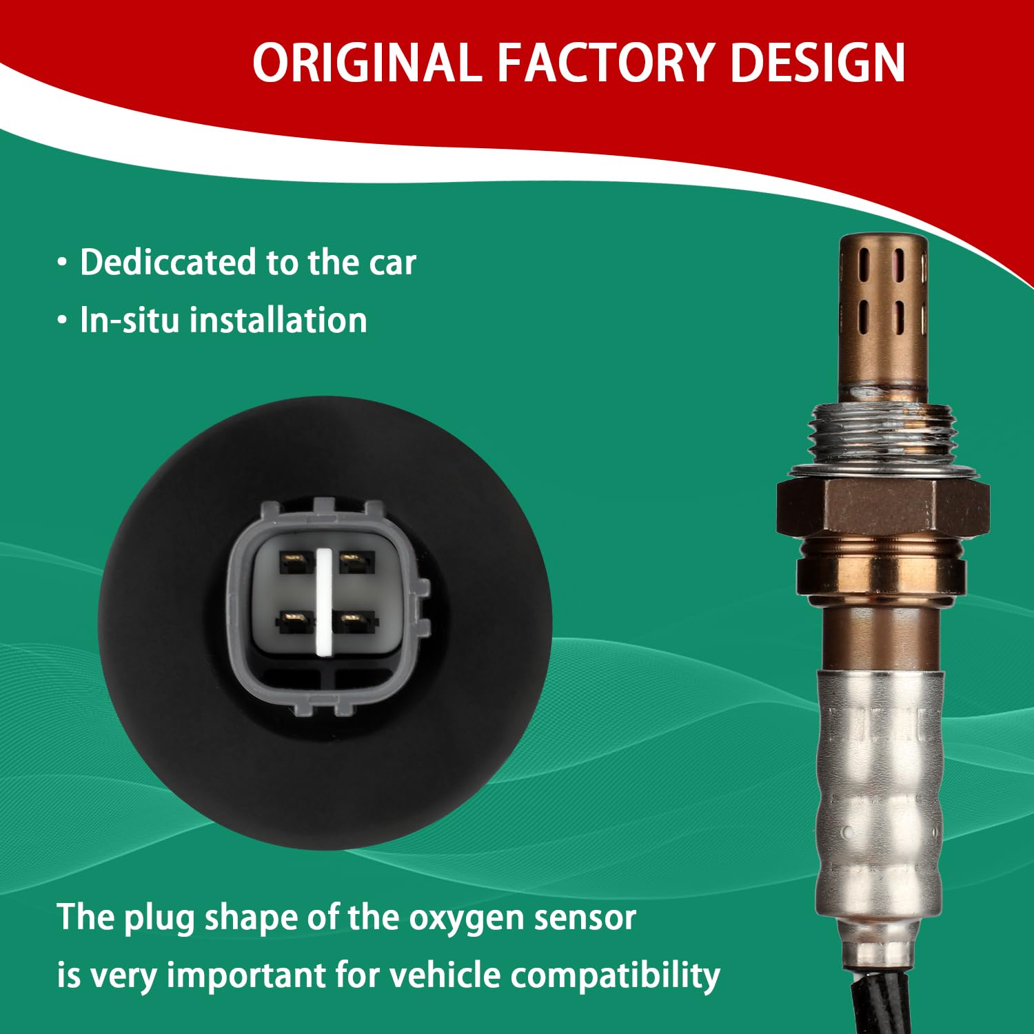 Necatuo 234-4623 Downstream O2 Oxygen Sensor (Set Of 1) Compatible With Toyota Camry Sienna Celica Prius Matrix Supra Lexus Es30