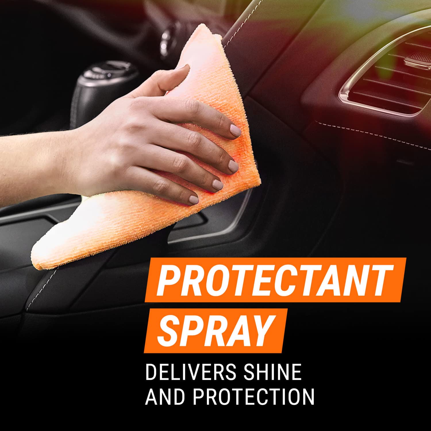 Armor All Car Wash And Car Interior Cleaner Kit, Includes Towel, Tire Foam, Glass Spray, Protectant Spray And Cleaning Spray, Mu
