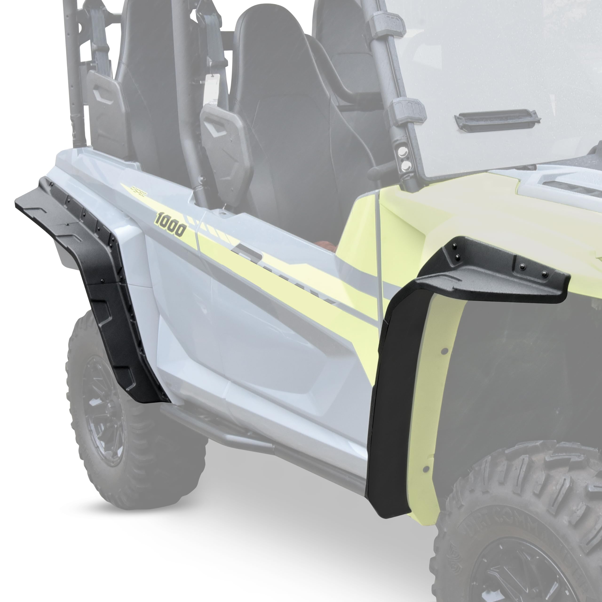 SAUTVS XXL Wider Fender Flares for Yamaha Wolverine RMAX4 1000 Compact 2021-2025, Extended Mud Flaps Mud Guards Accessories, Eas