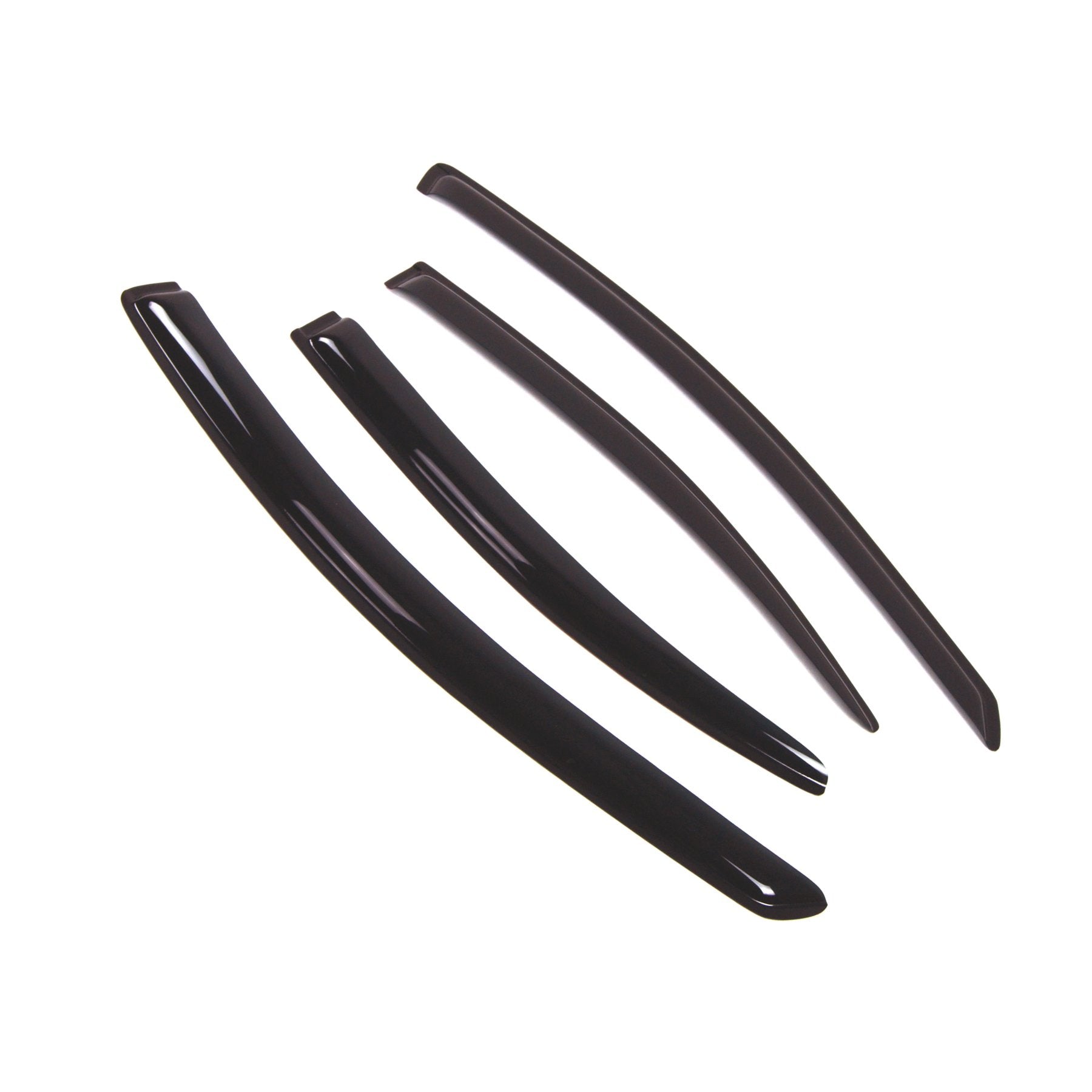 Tuningpros Window Visor Compatible With 2005-2010 Pontiac G6, Dgwv2-369 Outside Mount Deflector Rain Guard Dark Smoke, 4 Pcs Set