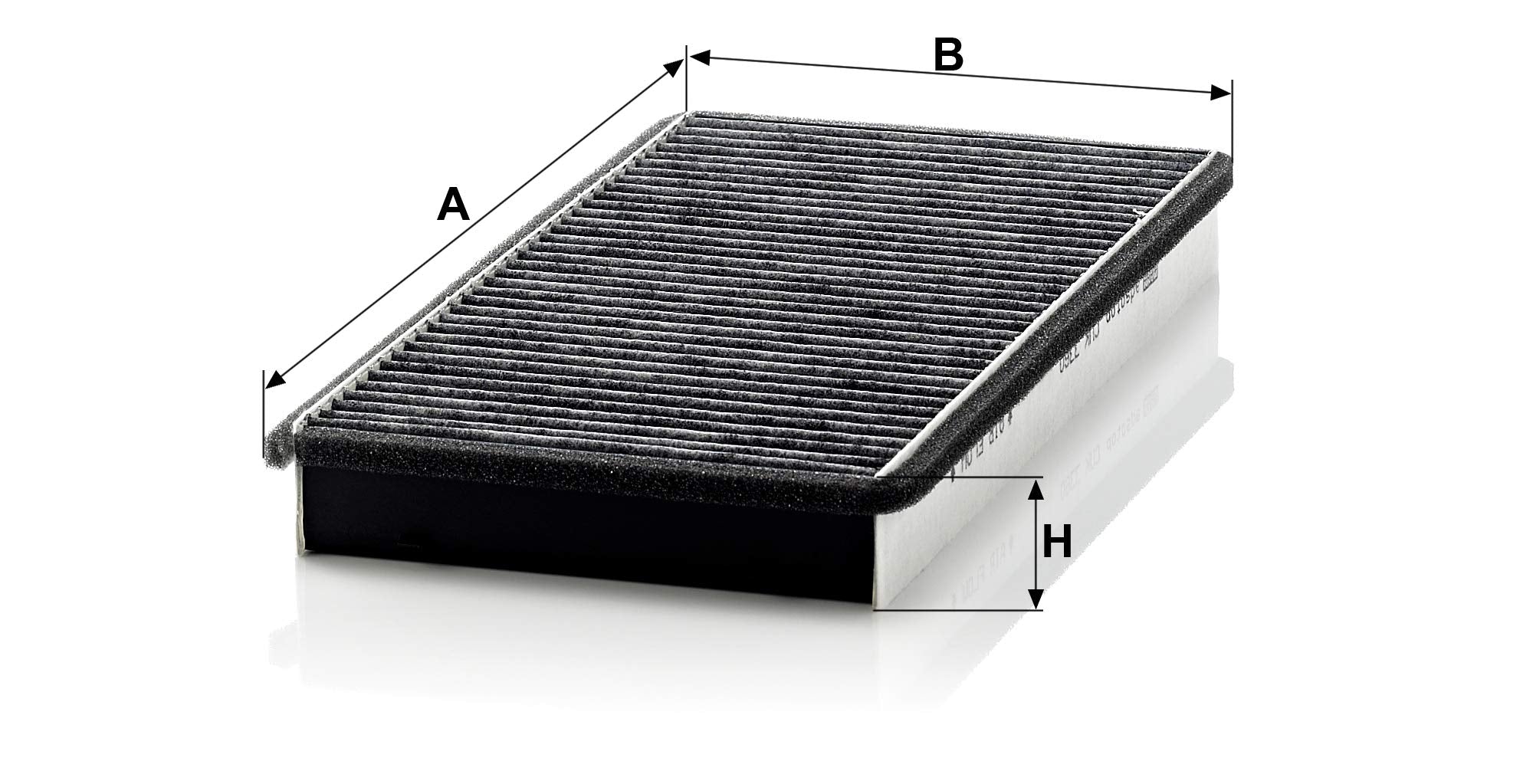 Mann-Filter Cuk 3360 Cabin Filter With Activated Charcoal For Select Porsche Models
