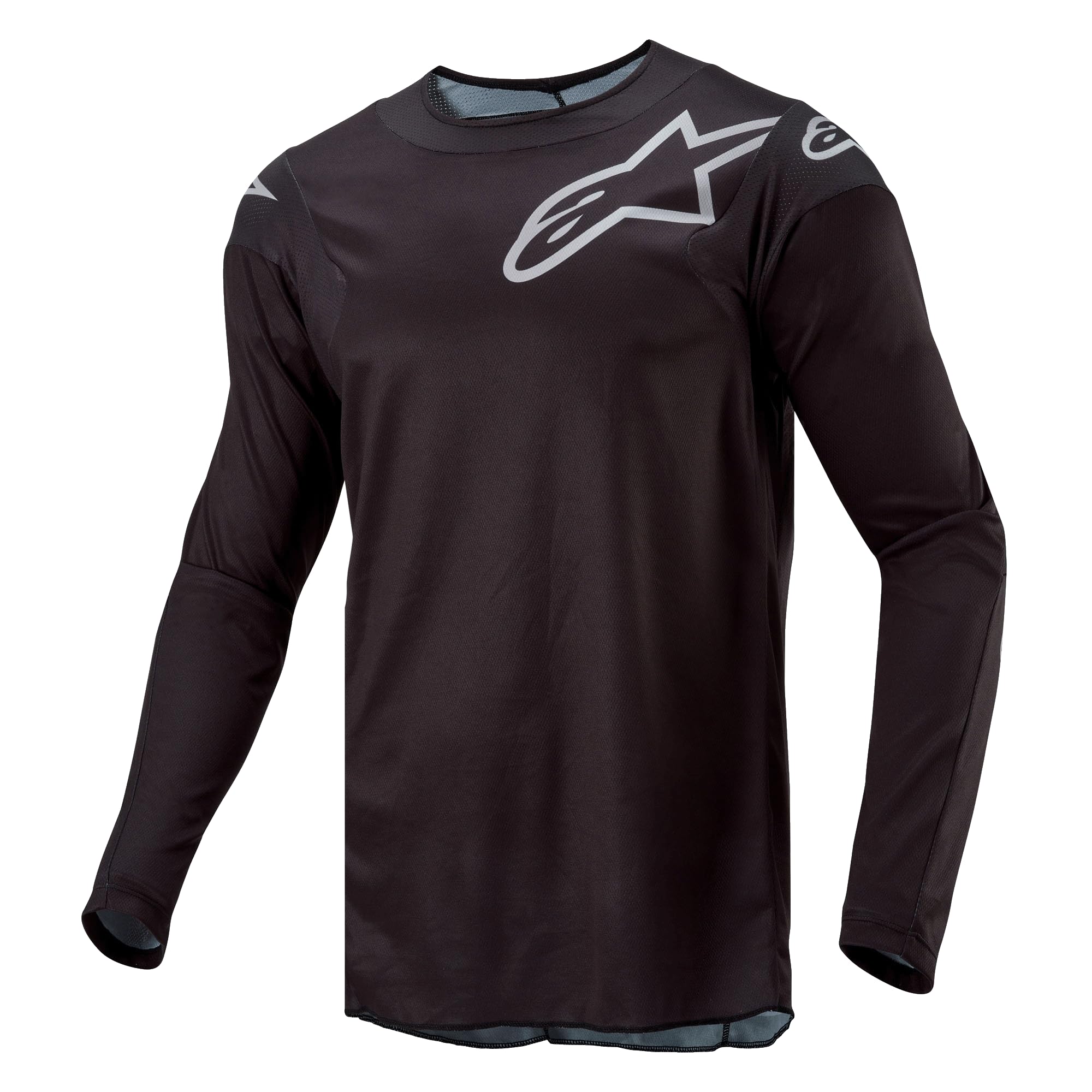 Alpinestars 3762324-10-L: Racer Graphite Jersey Black Lg