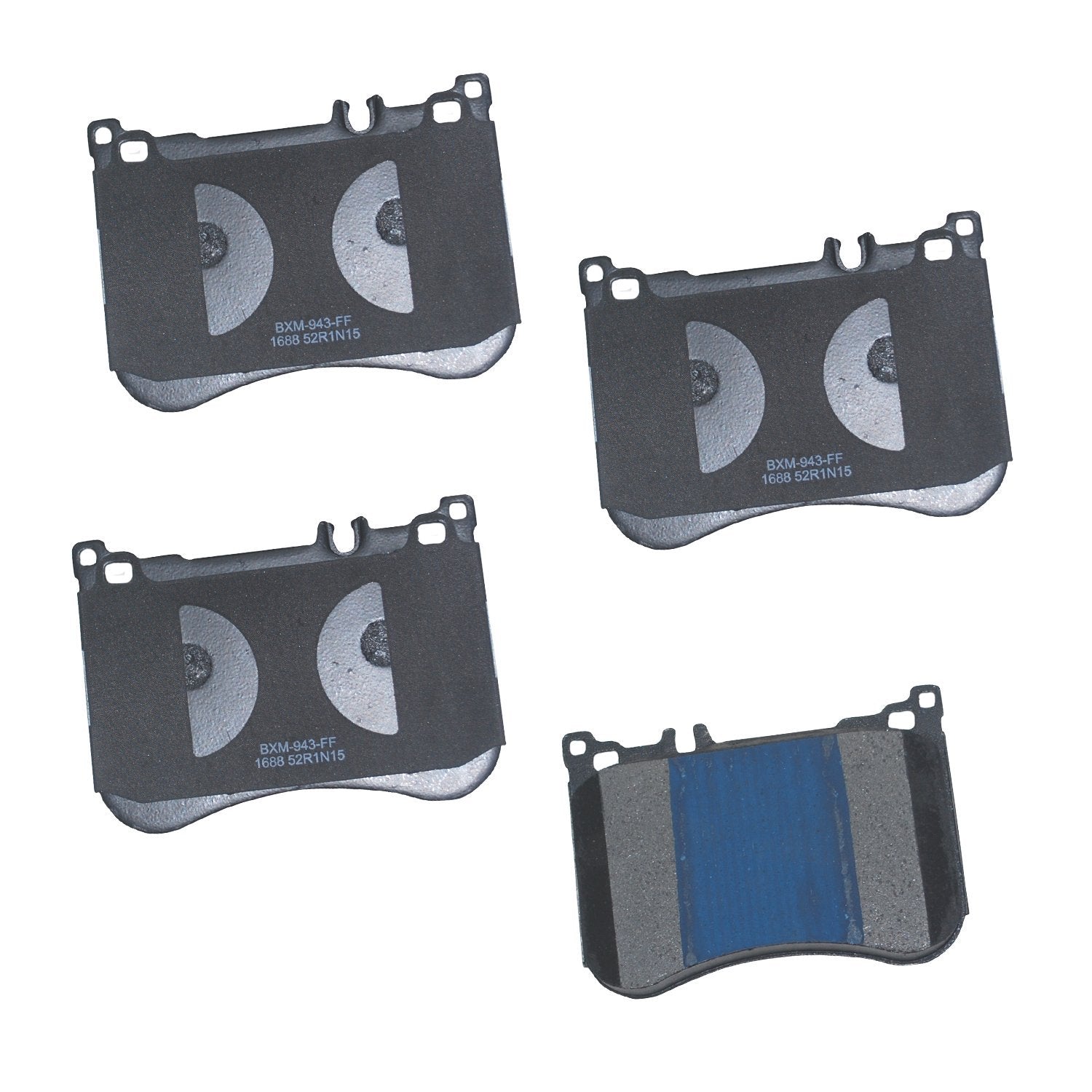 Bendix Premium Sbm1688 Semi-Metallic Front Brake Pads For Select Models Mercedes-Benz Cls53 Amg, E53 Maybach S560, S400, S400L,