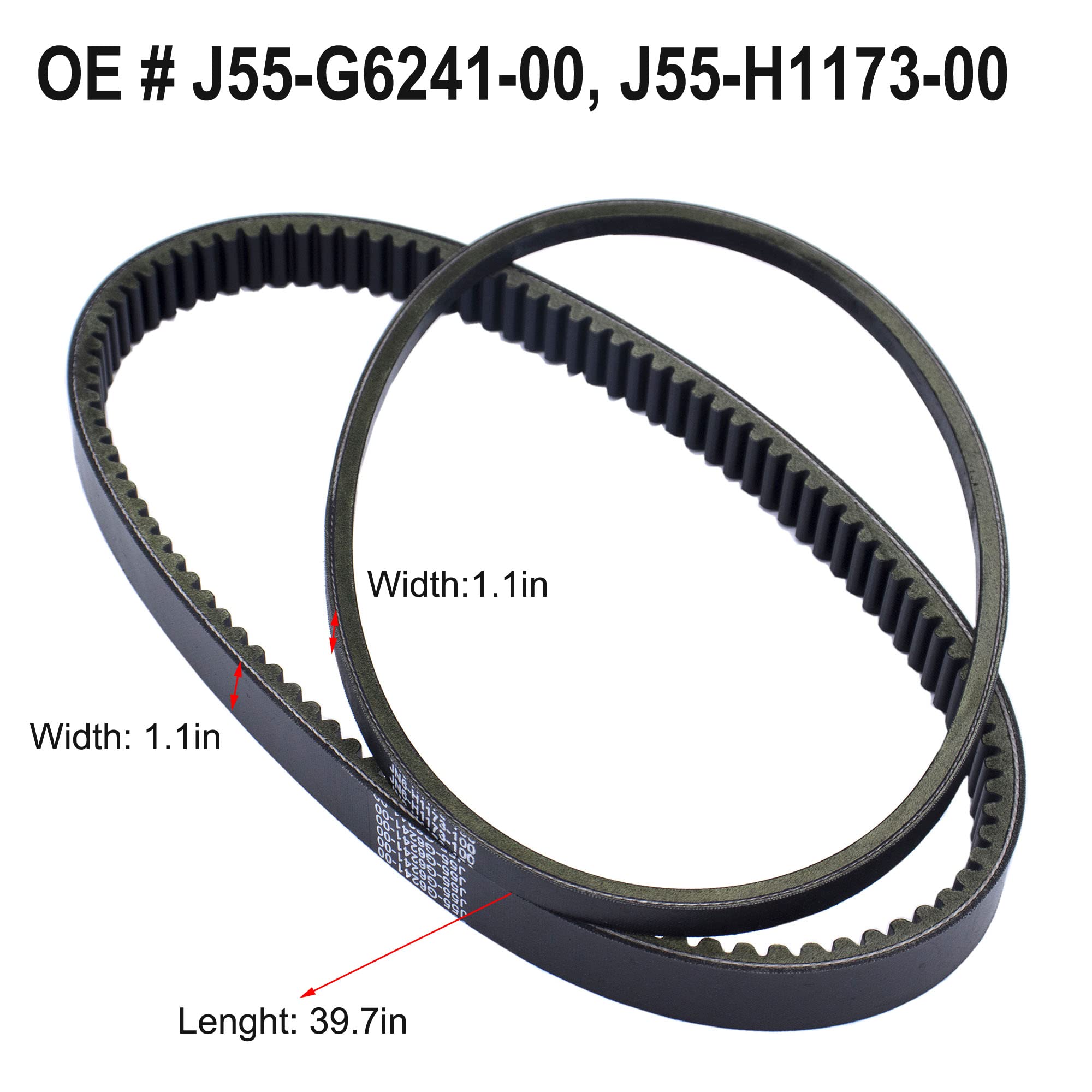 MOCW for Golf Cart Drive & Starter Generator Belt Replace for Yamaha G2, G5, G8, G9, G14 G16 G22 Drive Starter Belt Set Replace