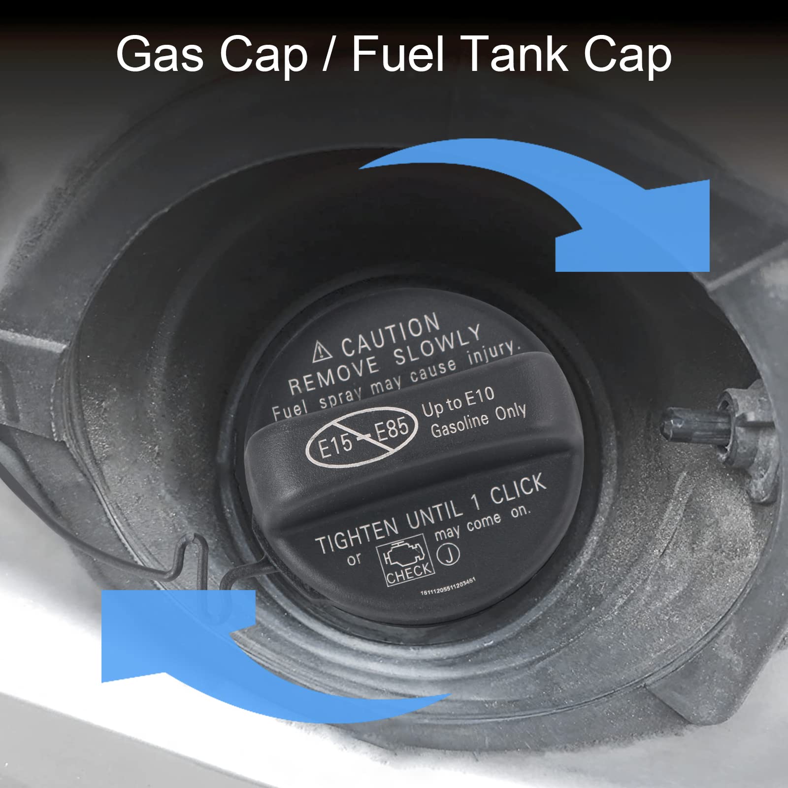 RADHLBNIU Gas Cap 77300-06040 - Fuel Tank Cap Replacement For Toyota Scion, 4Runner, Avalon, Camry, Corolla, Highlander, Matrix,