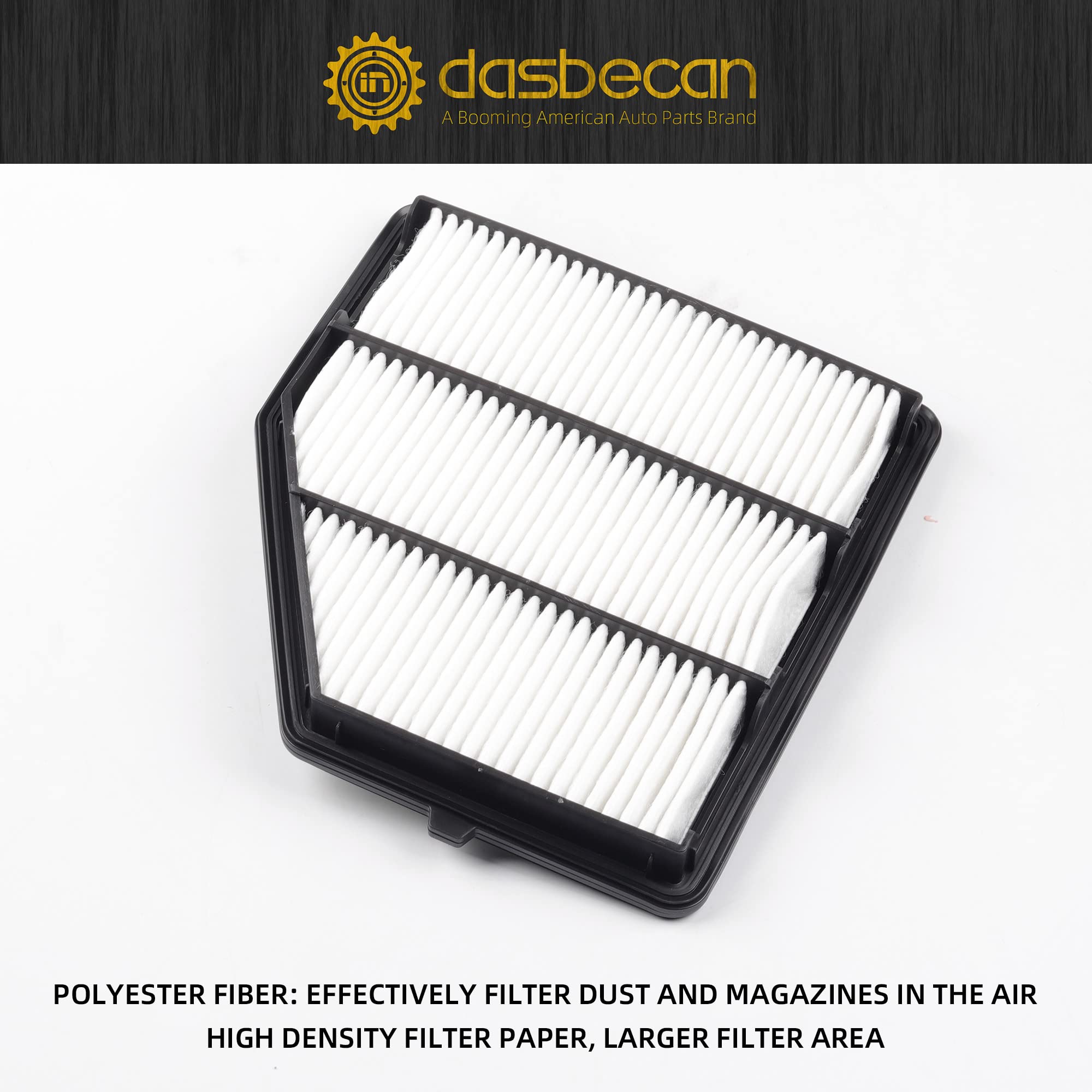 Dasbecan Ca12551 Engine Air Filter Compatible With 2019 2020 2021 2022 2023 2024 Nissan Altima 2.5L Replace# 165466Ca0A