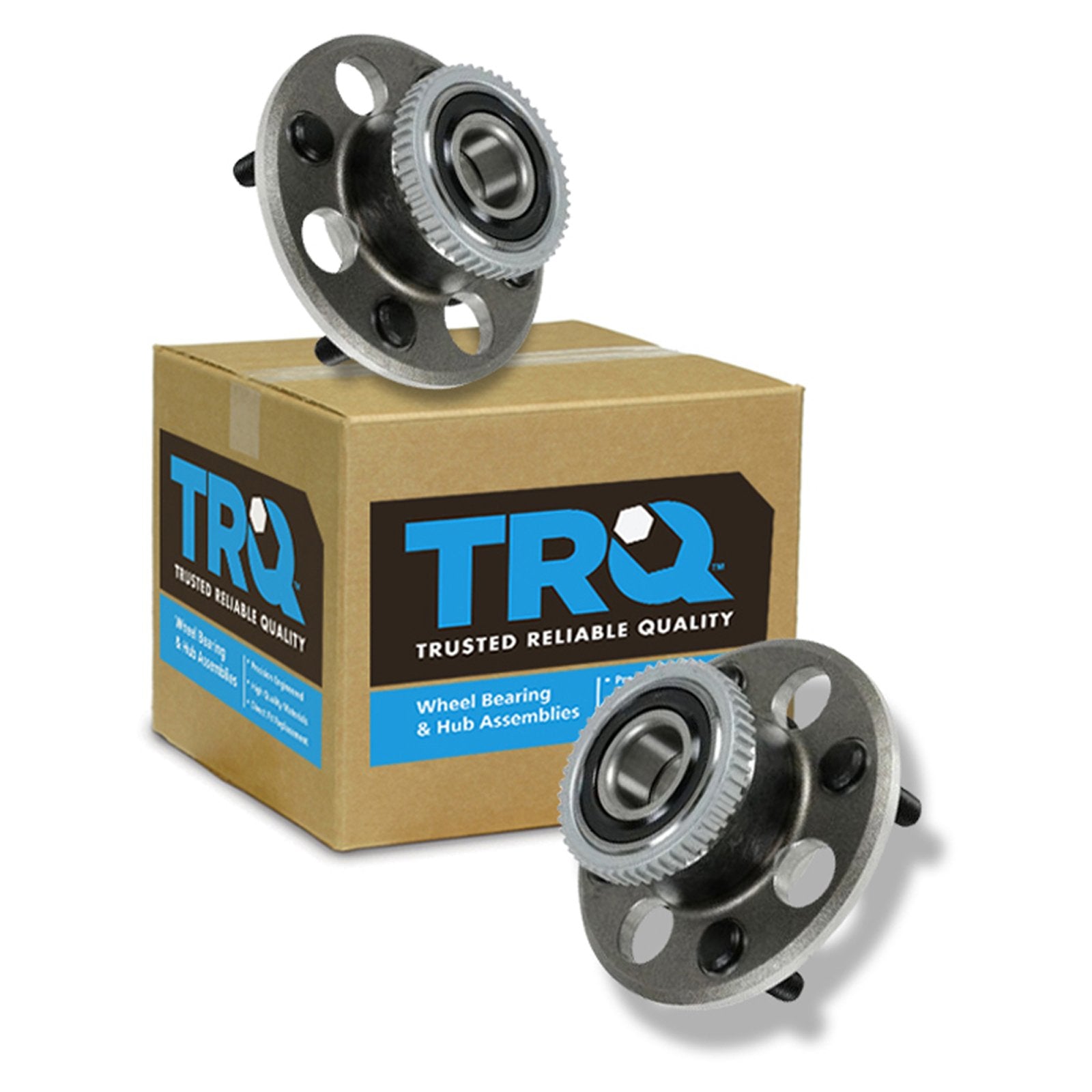 Trq Rear Wheel Hub Bearings Assembly Set Compatible With 1996-2000 Honda Civic