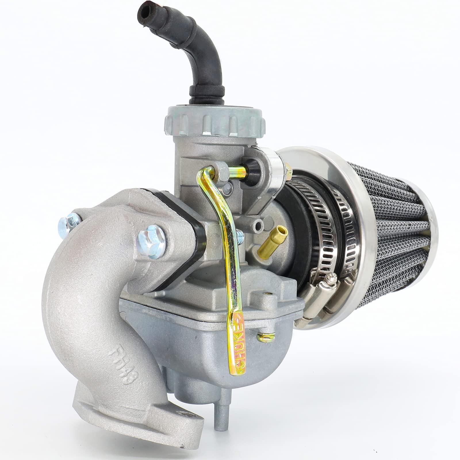 FYSHIQING PZ20 Carburetor for Kazuma Baja 50cc-125cc ATV, Go Kart, Dirt Bike - Includes 35MM Air Filter & Inlet Pipe Manifold