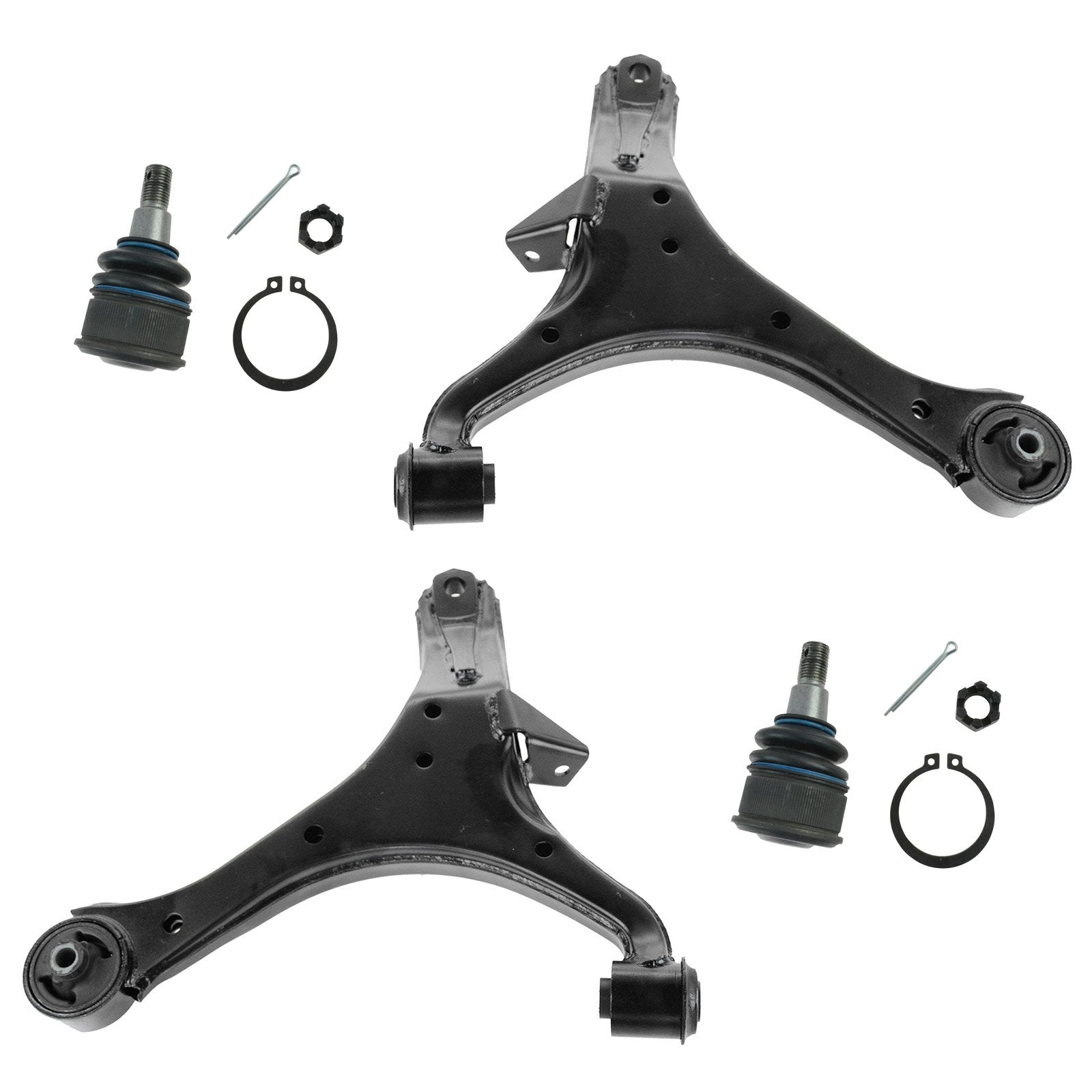 TRQ Front Lower Control Arm with Ball Joint Set Compatible with 2003-2011 Honda Element