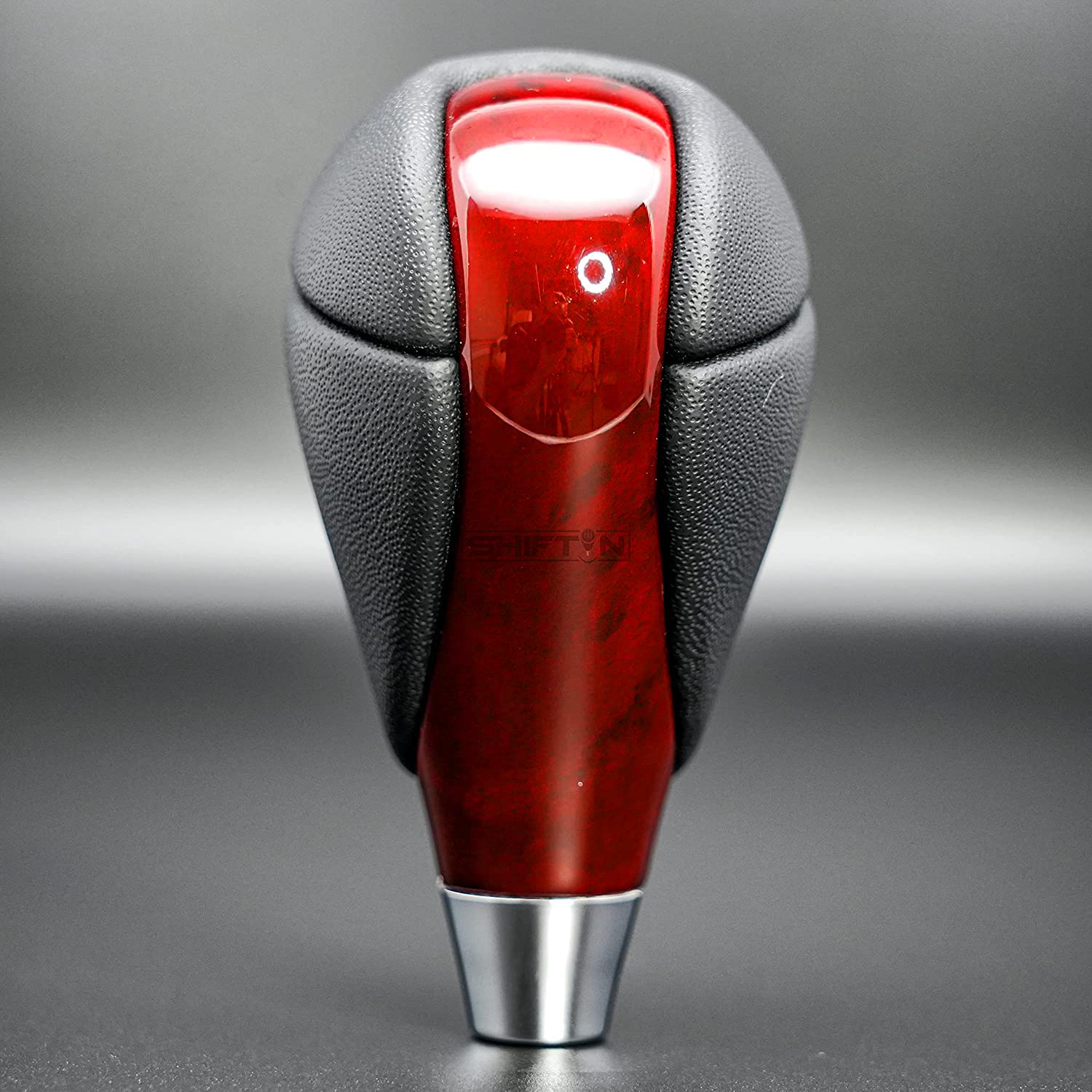 Shiftin Gear Shift Knob, Cherry Red, Walnut Wood, Leather, For Lexus Es300H Es350 Gs300 Gs350 Gs430 Gs450H Gs460 Is250 Is300 Is3