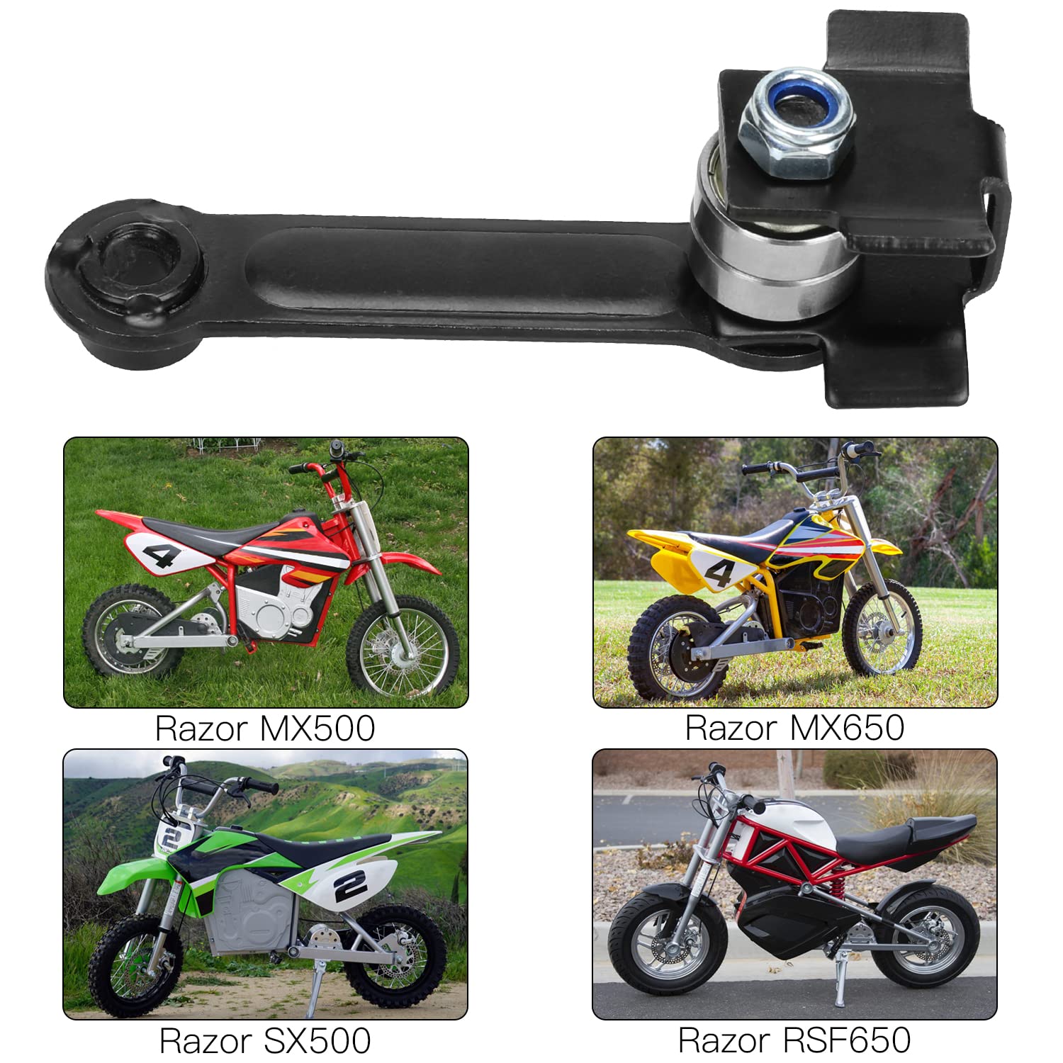 GREHUA Chain Tensioner Adjuster with Spring for Razor MX500 MX650 SX500 Dirt Rocket Electric Motocross Bike RSF650 Electric Mini