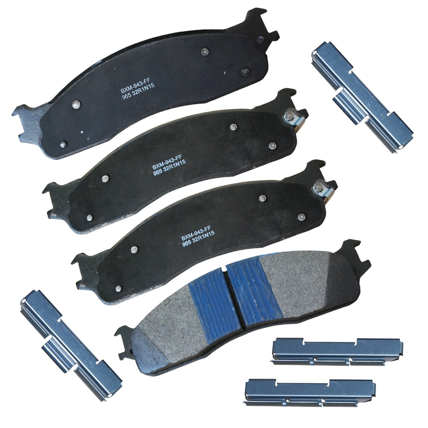 Bendix Premium Sbm965 Semi-Metallic Front Brake Pads For Dodge Ram 1500 2008-2006, Ram 2500 2008-2003, Ram 3500 2008-2003, Ram 4