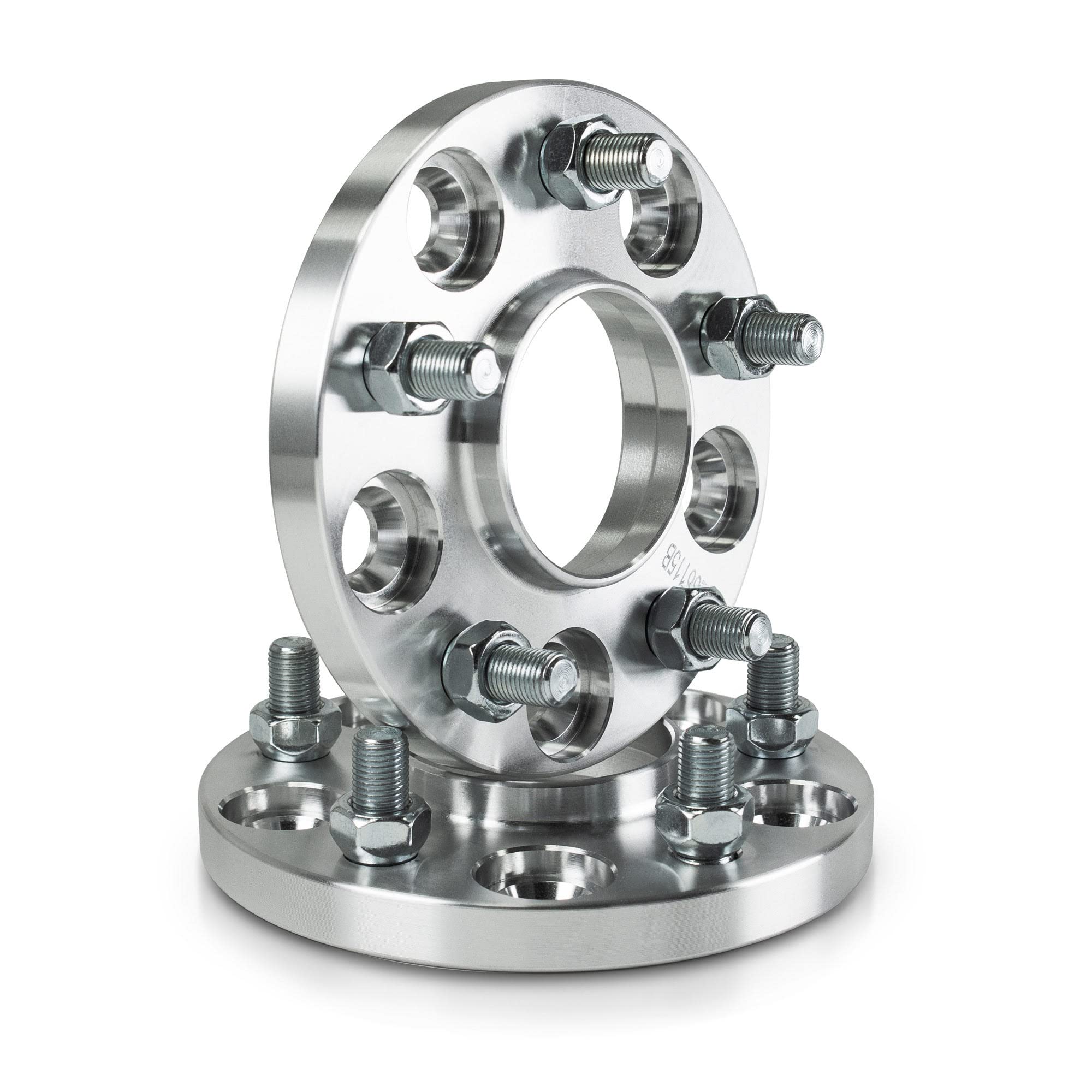 2pcs 15mm Hubcentric Wheel Spacers 5x4.5 (67.1mm CB) 12x1.5 Stud Compatible with Genesis Tiburon Veloster Optima Soul Mazda 3 5 
