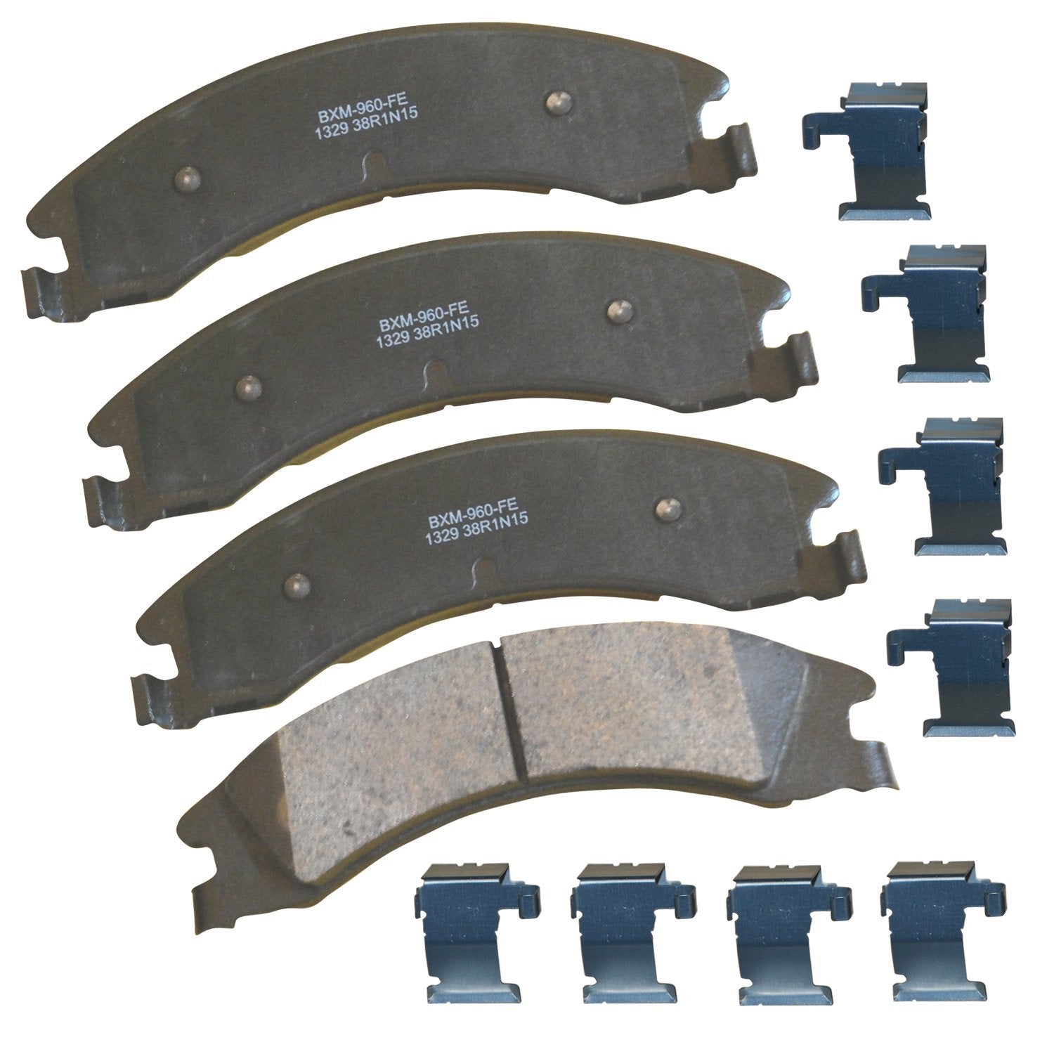 Bendix Premium Sbm1329 Semi-Metallic Rear Brake Pads For Select Models Ford E-150, E-150 Econoline, E-250, E-350 Super Duty, E-4