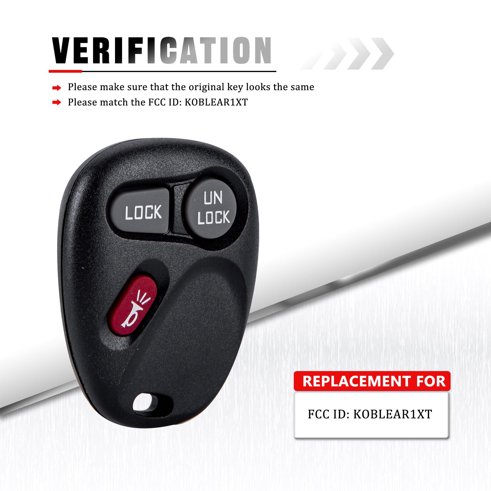 Bestkeys Keyless Entry Car Key Fob Vehicles That Use Koblear1Xt 15042968 Fit For 2001 - 2002 Tahoe Sierra Suburban Silverado Yuk