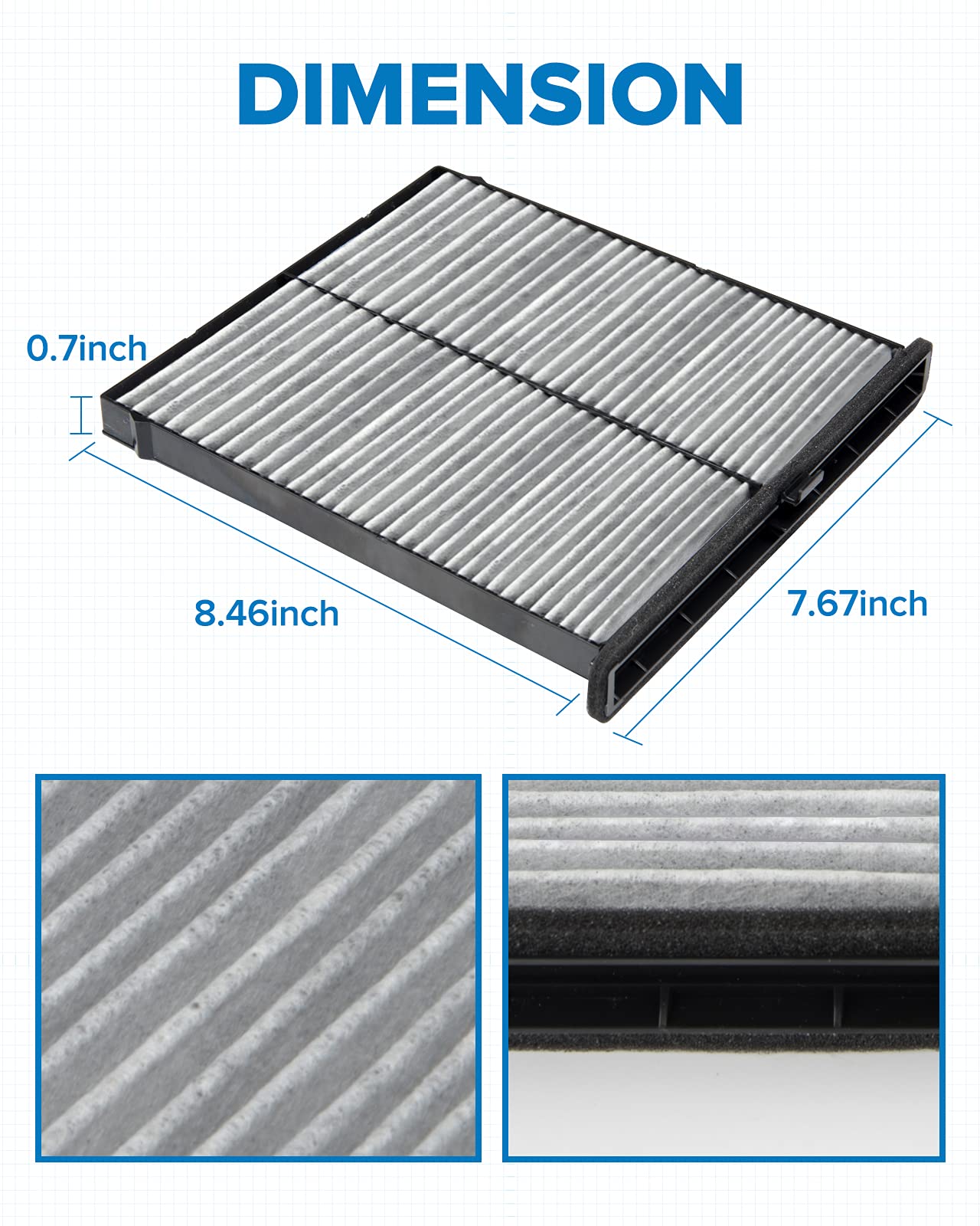 Philtop Cabin Air Filter, Cf11811 Cabin Filter Replacement For Mazda3 (2014-2018), Mazda6 (2014-2021), Cx5(2013-2021)