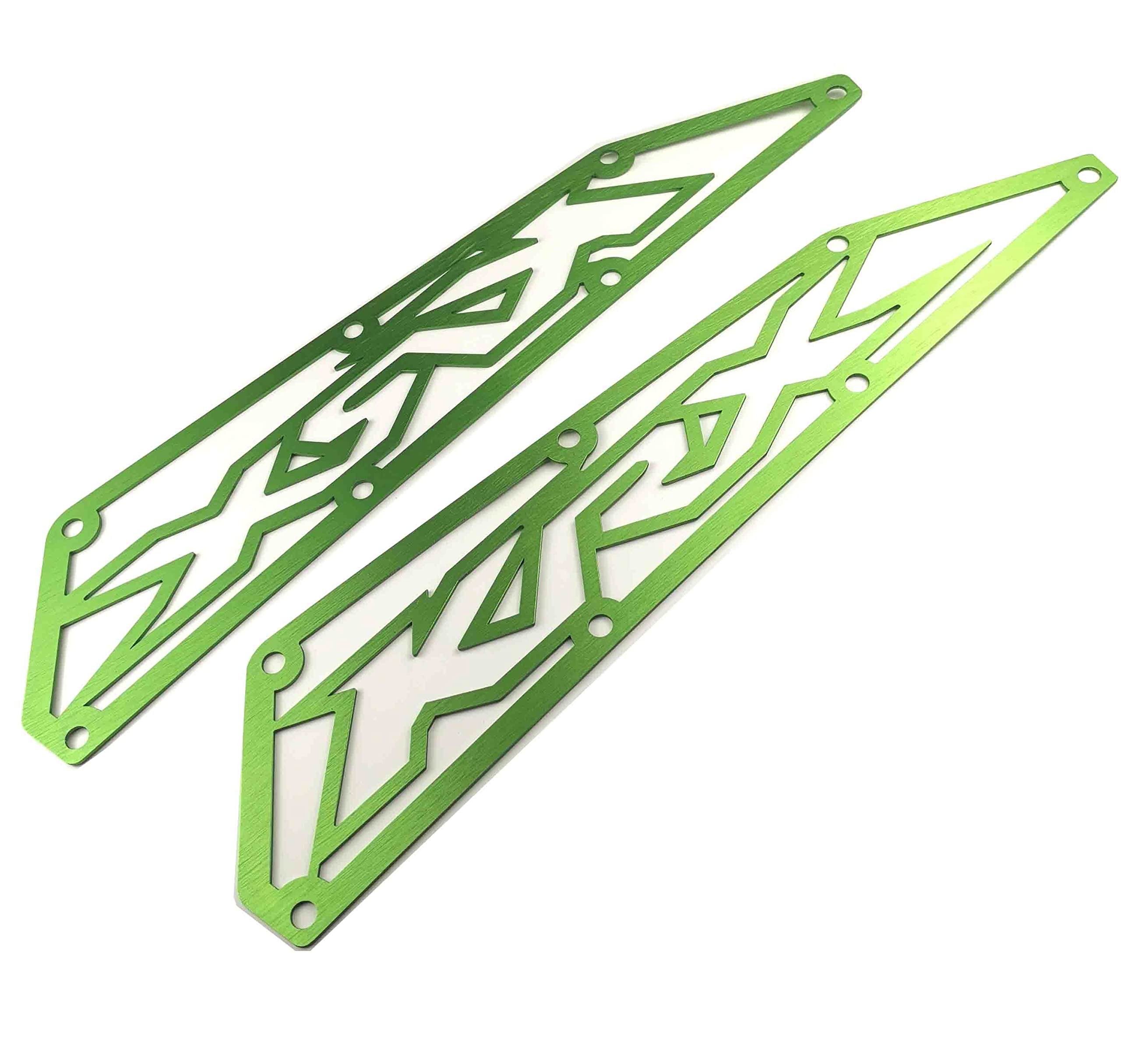 Generic Kawasaki KRX 1000 Aluminum Anodized Green Air Intake Covers - NEW