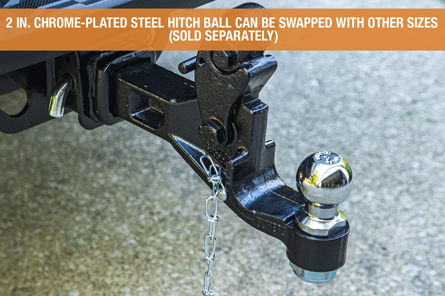Buyers Products Rm62000 6-Ton Receiver Mount Combination Hitch With 2 Inch Ball , Black