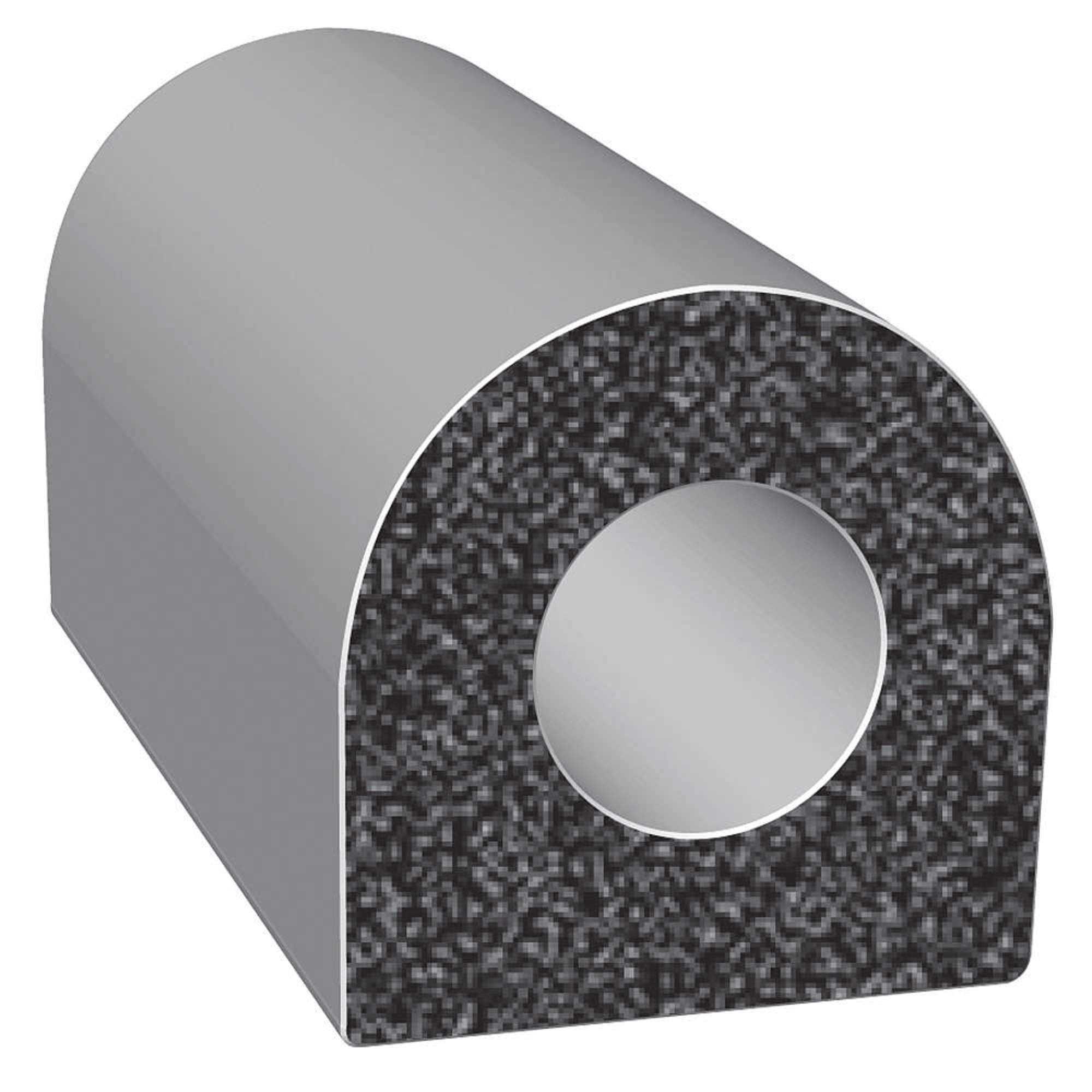 Trim-Lok D-Shaped Rubber Seal (Thick Wall) - Epdm Foam Seal With Ht (General Acrylic) Pressure Sensitive Adhesive System - Ideal