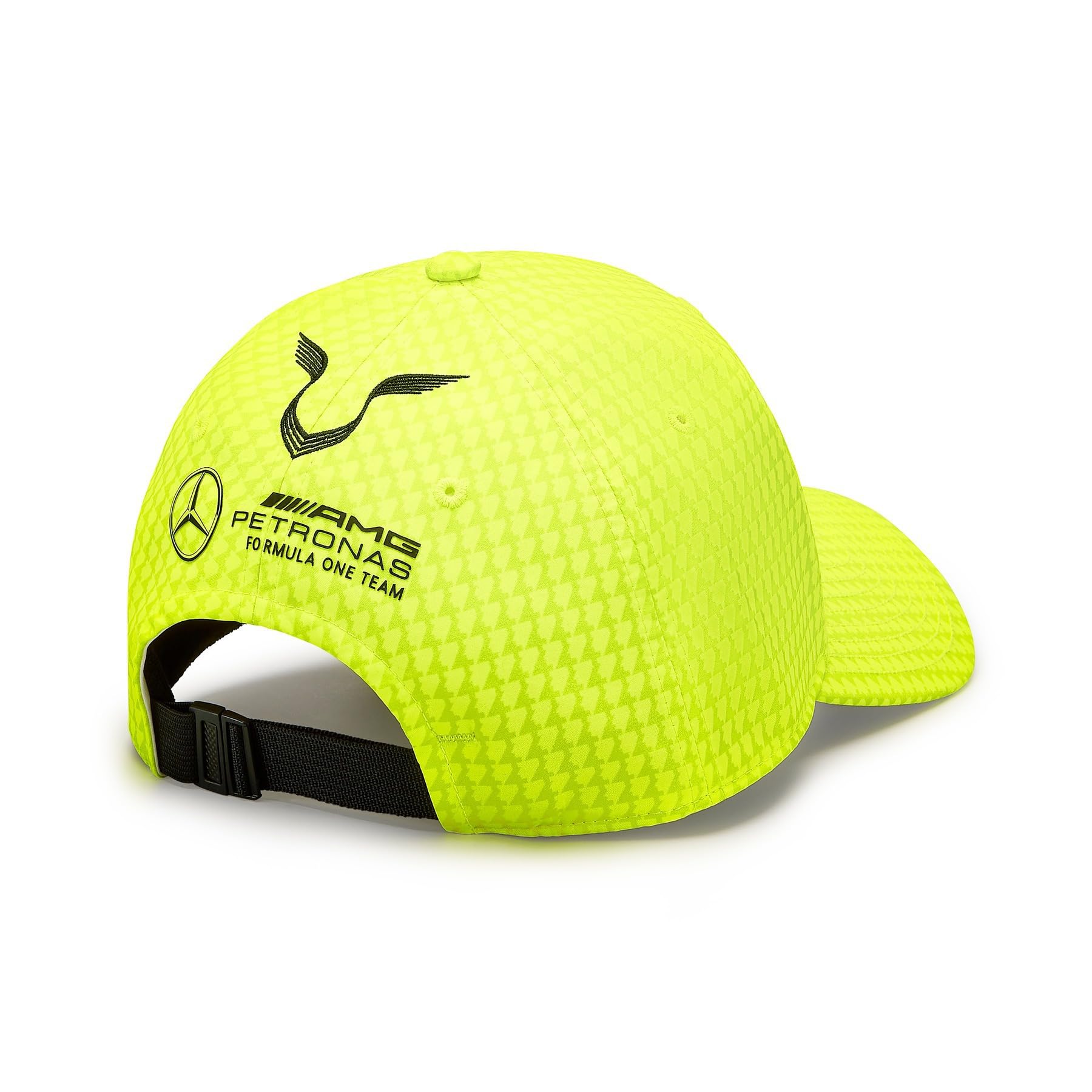 PUM’S Mercedes AMG Petronas 2023 Lewis Hamilton Hat - Unisex One Size - Neon Yellow - Polyester - Model 701223402005000