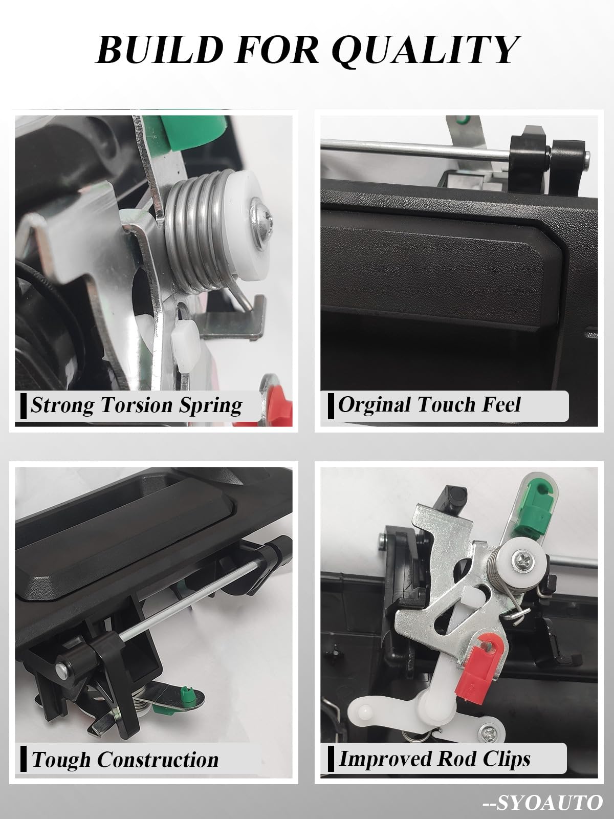 SYOAUTO Tailgate Handle for 2014-2019 Toyota Tundra and 2016-2020 Toyota Tacoma Liftgate Latch Handle with Rear Camera Hole Repl