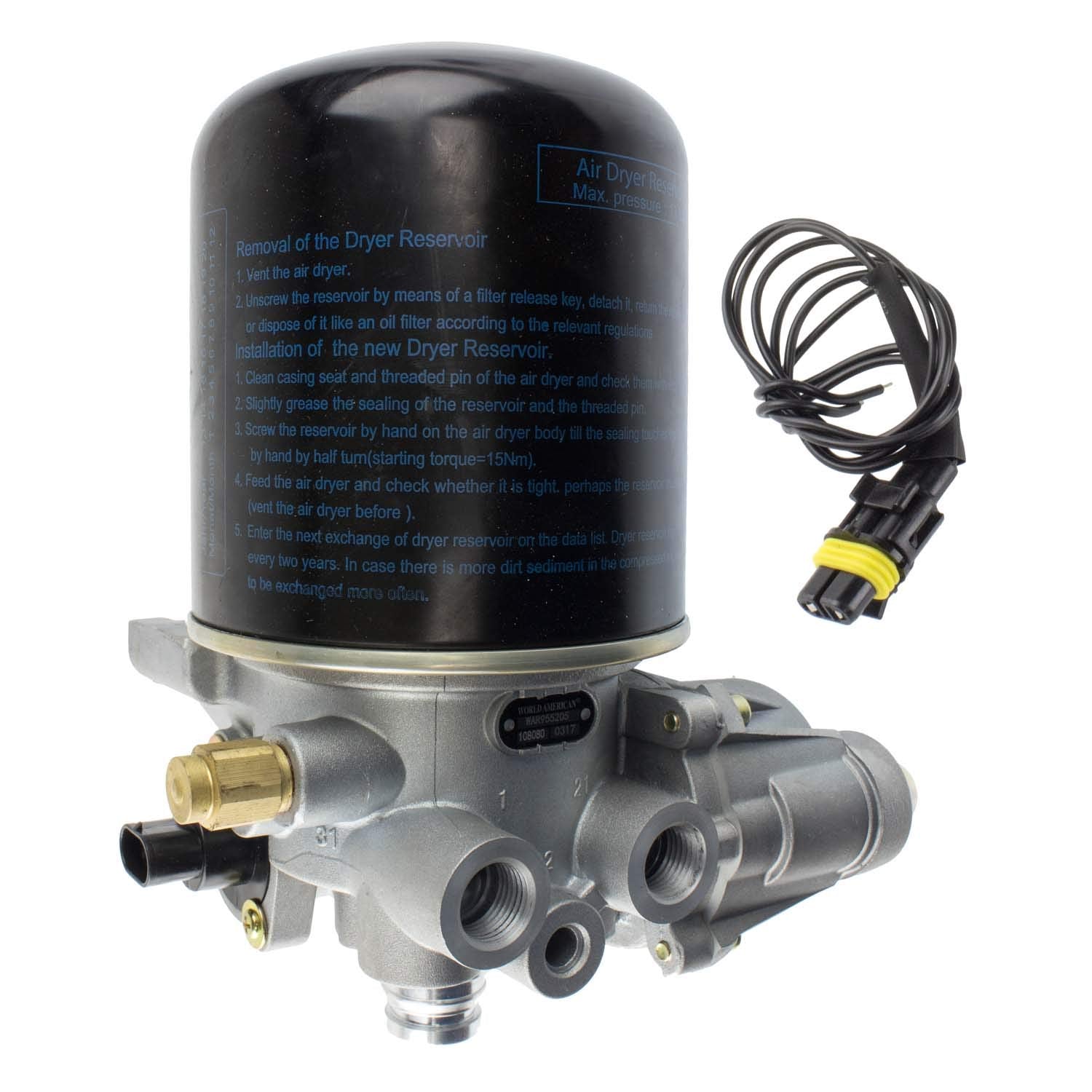 AIR DRYER ASSEMBLY - REPLACES MERITOR WABCO SYSTEM SAVER 1200 SERIES R955205