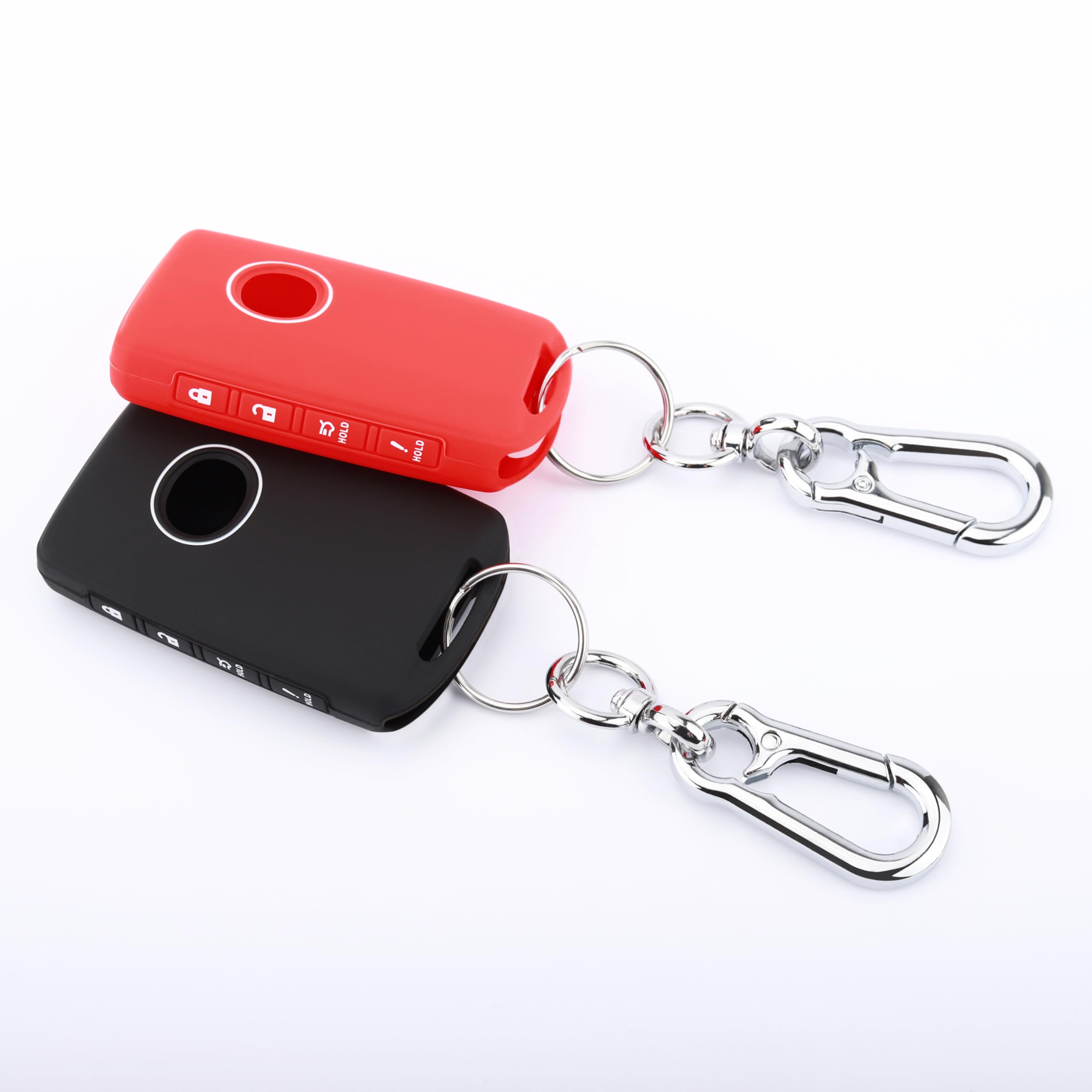 TANDRIVE Key Fob Cover Compatible with 2026 2025-2019 Mazda CX-5 CX-30 CX-50 CX70 CX90 3 6 CX-9 MX-5 Miata, Silicone, 4-Button, 