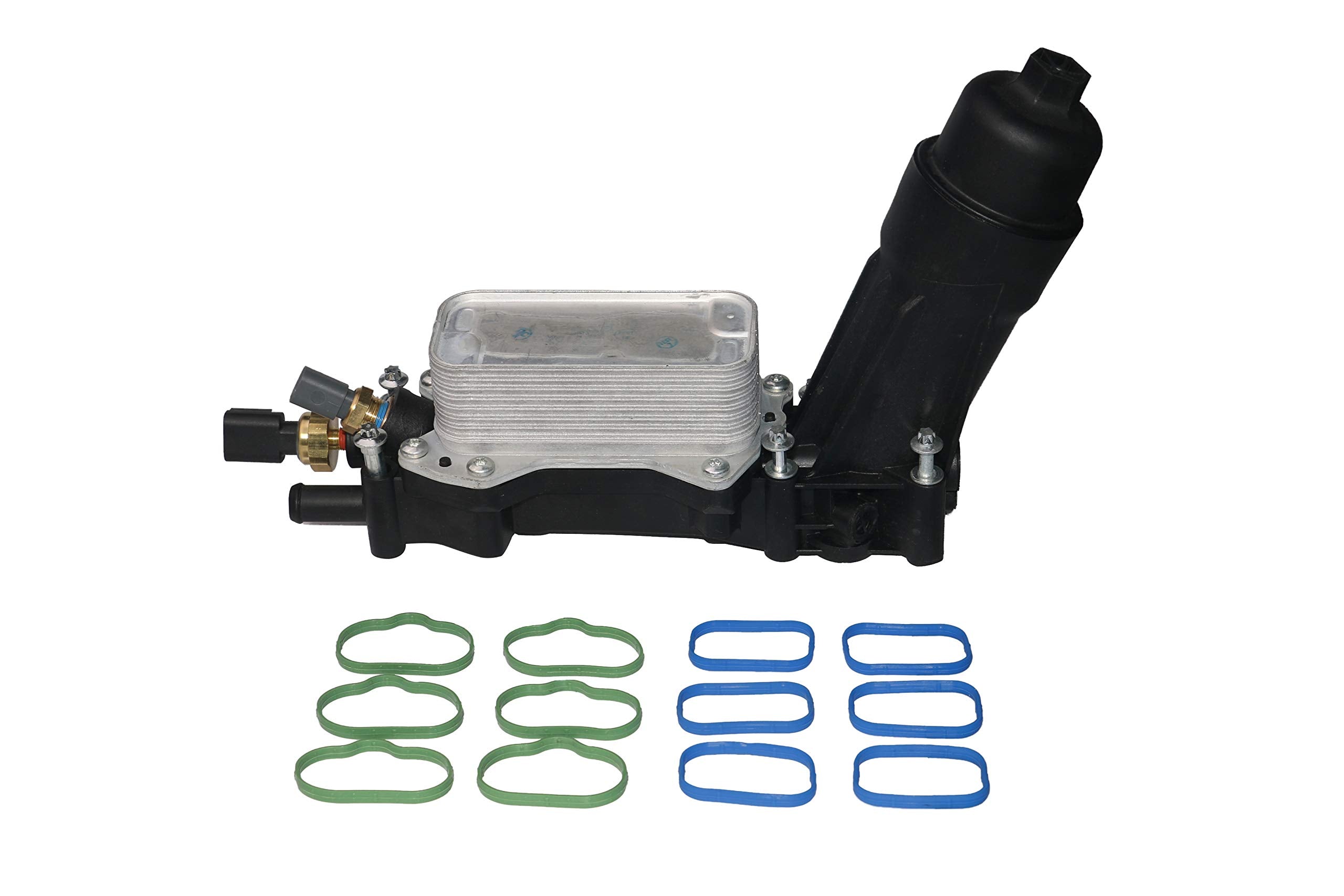 Engine Oil Cooler and Filter Housing Adapter Kit - Replaces 68105583AF, 68105583AE - Compatible with Chrysler, Dodge & Jeep 3.6L