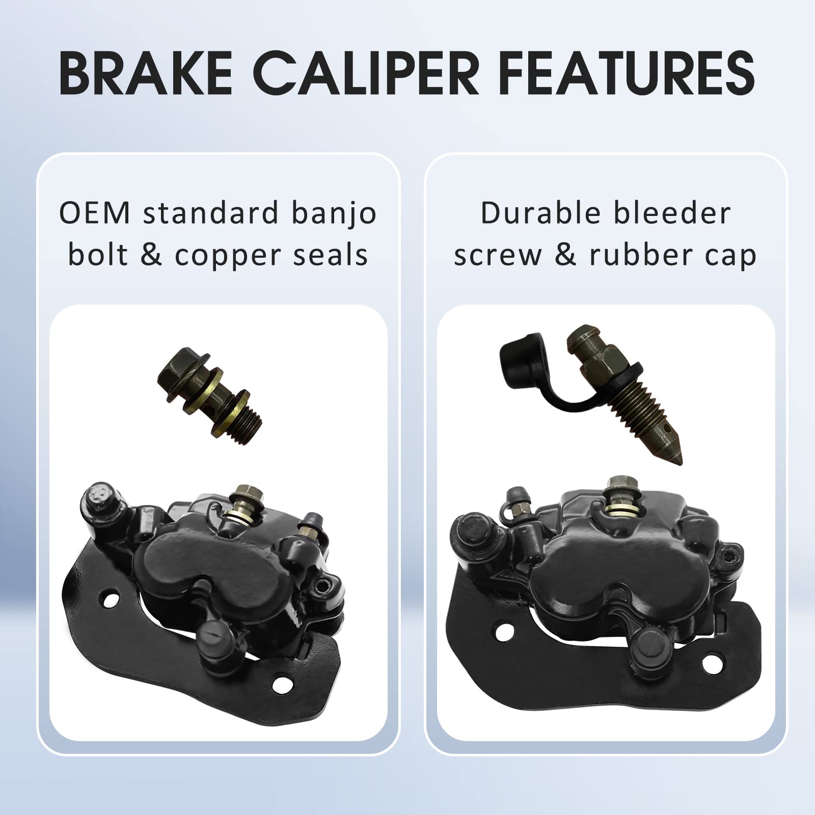 M MATI Rear Right & Front Brake Caliper Set for Can-Am Outlander 450 500 570 650 800 850 1000 Renegade 500 570 650 800 850 1000