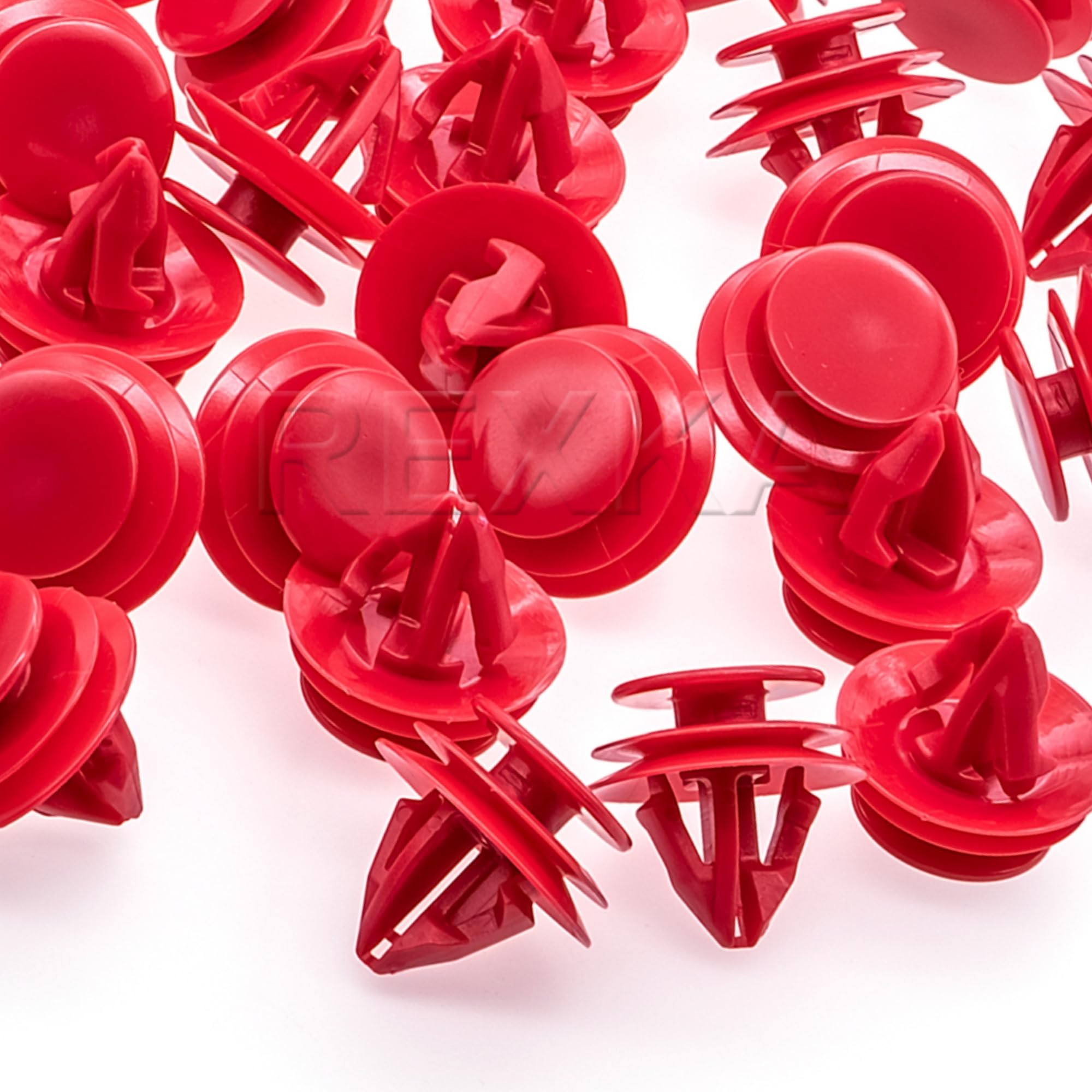 Rexka 20pcs Overhead Console Clip - Red Nylon for Toyota Lexus Tacoma Camry C-HR Prius, One Size